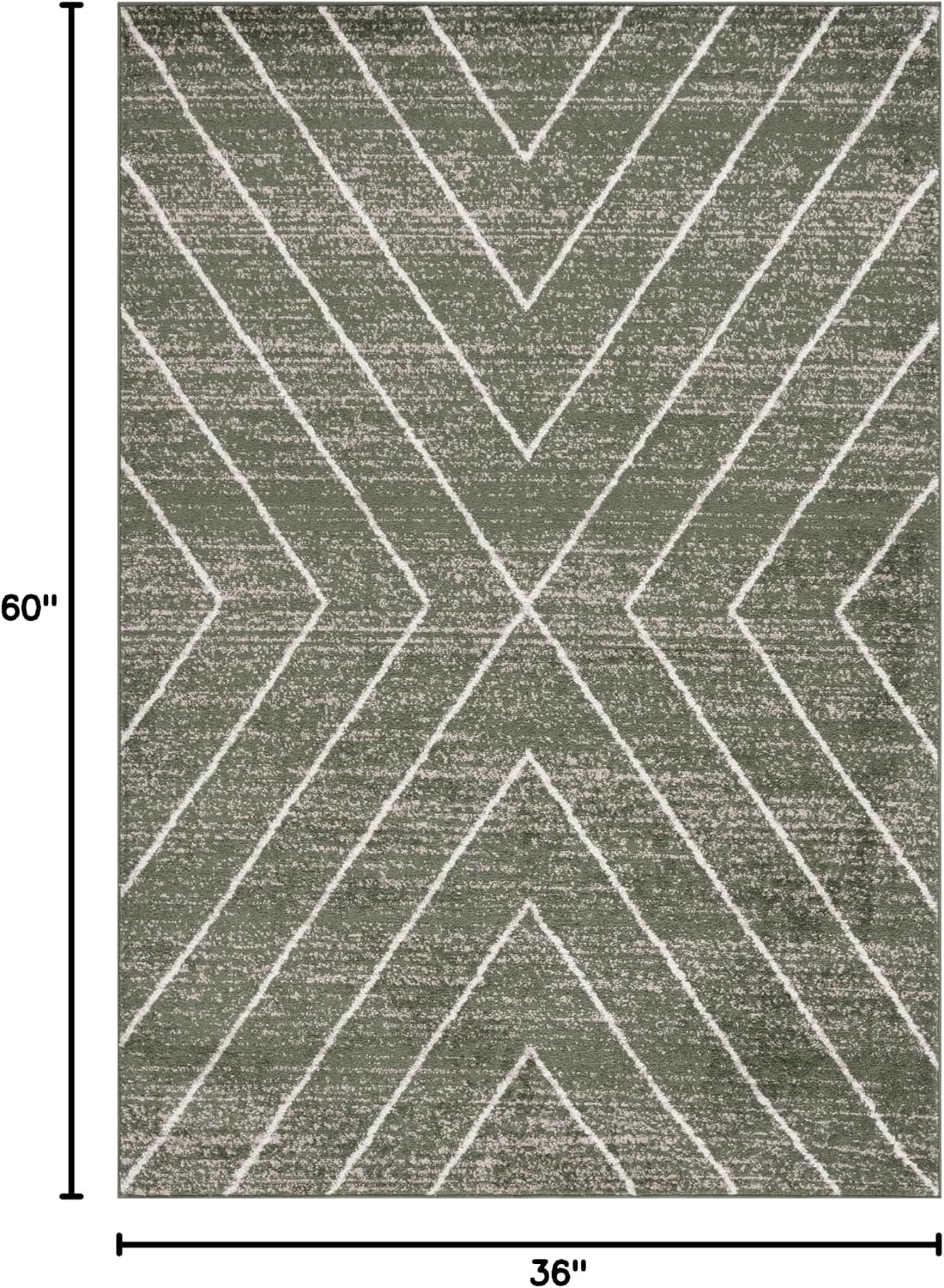 image:imageSAFAVIEH Area Rug 8x10 Adirondack Collection Large Black amp Light Grey Modern Geometric Design NonShedding amp Easy Cleaning Ideal for Living Room Bedroom Office Dining Space ADR251FDark GreenIvory