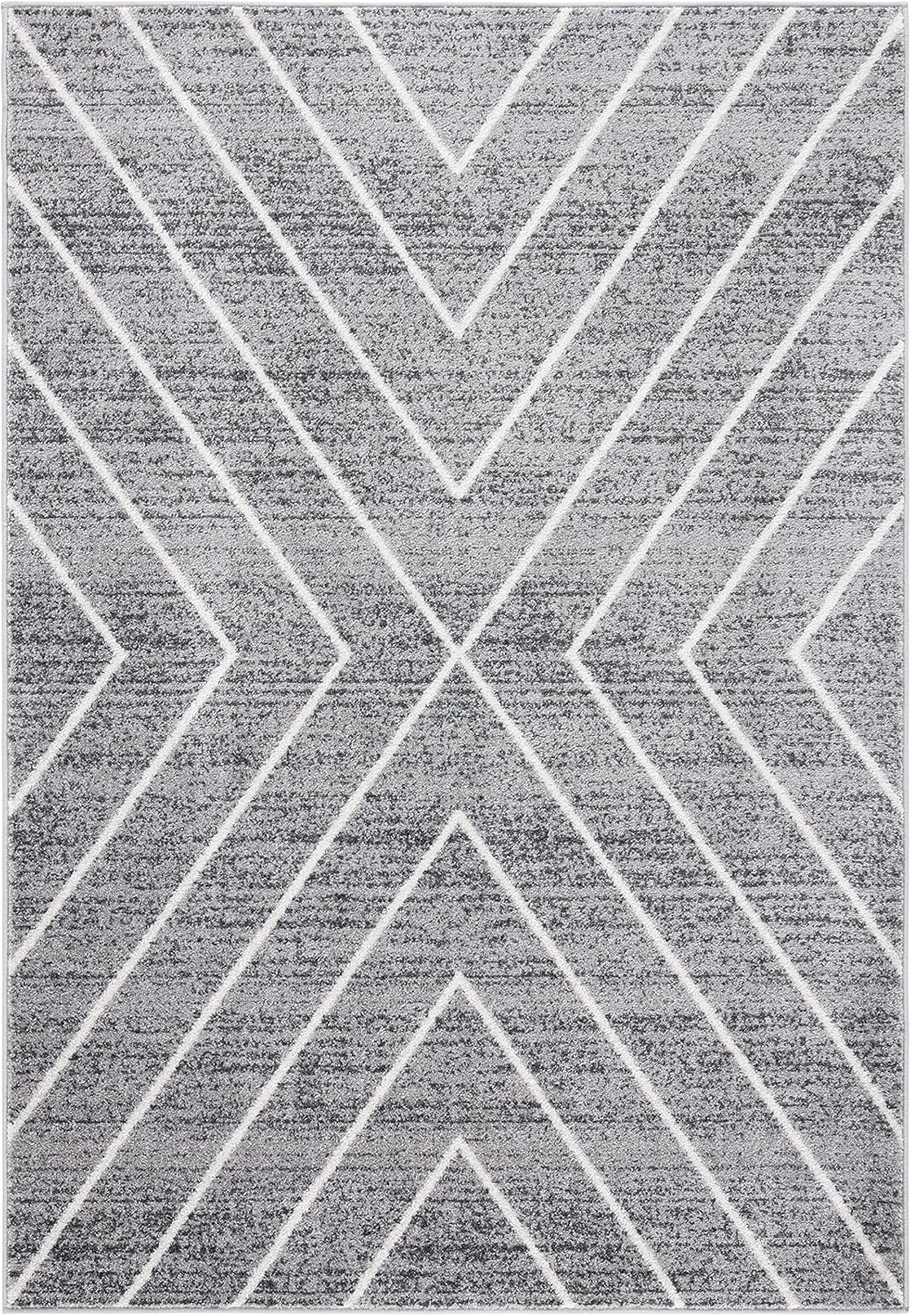 image:imageSAFAVIEH Area Rug 8x10 Adirondack Collection Large Black amp Light Grey Modern Geometric Design NonShedding amp Easy Cleaning Ideal for Living Room Bedroom Office Dining Space ADR251FDark GreyIvory