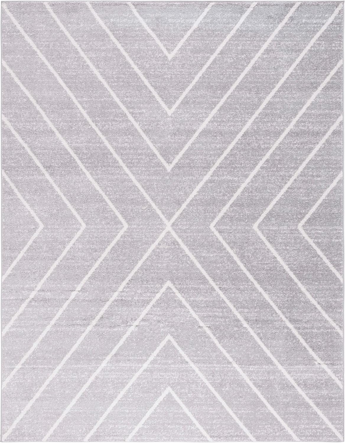 image:imageSAFAVIEH Area Rug 8x10 Adirondack Collection Large Black amp Light Grey Modern Geometric Design NonShedding amp Easy Cleaning Ideal for Living Room Bedroom Office Dining Space ADR251FGreyIvory