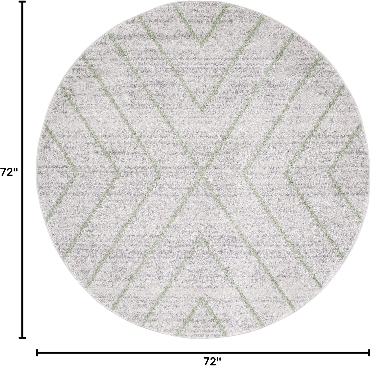 image:imageSAFAVIEH Area Rug 8x10 Adirondack Collection Large Black amp Light Grey Modern Geometric Design NonShedding amp Easy Cleaning Ideal for Living Room Bedroom Office Dining Space ADR251FGreyGreen