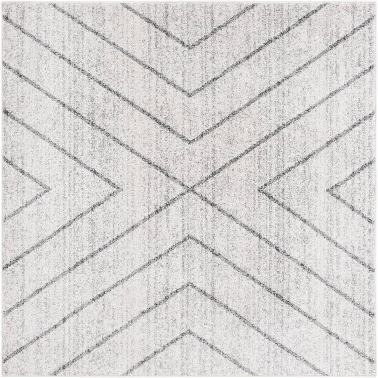 image:imageSAFAVIEH Area Rug 8x10 Adirondack Collection Large Black amp Light Grey Modern Geometric Design NonShedding amp Easy Cleaning Ideal for Living Room Bedroom Office Dining Space ADR251FIvoryDark Grey