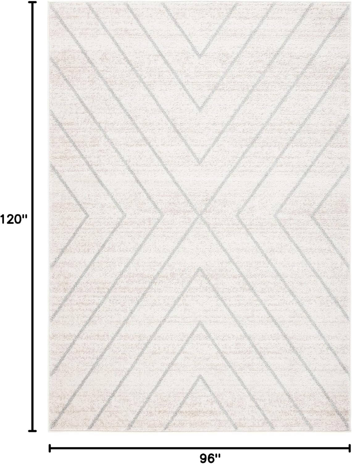 image:imageSAFAVIEH Area Rug 8x10 Adirondack Collection Large Black amp Light Grey Modern Geometric Design NonShedding amp Easy Cleaning Ideal for Living Room Bedroom Office Dining Space ADR251FIvoryLight Grey