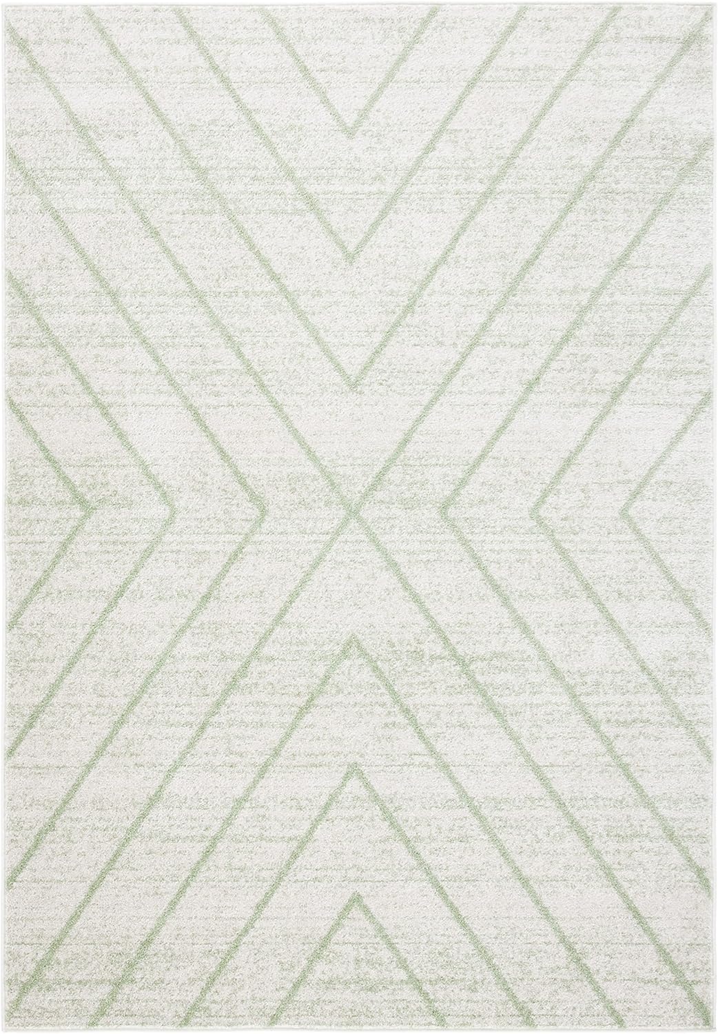 image:imageSAFAVIEH Area Rug 8x10 Adirondack Collection Large Black amp Light Grey Modern Geometric Design NonShedding amp Easy Cleaning Ideal for Living Room Bedroom Office Dining Space ADR251FIvorySage