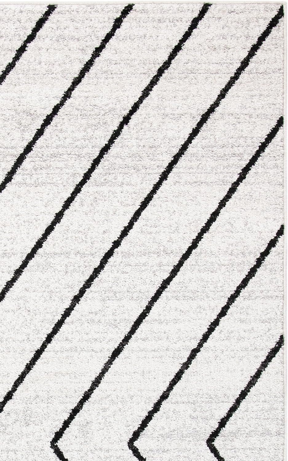 image:imageSAFAVIEH Area Rug 8x10 Adirondack Collection Large Black amp Light Grey Modern Geometric Design NonShedding amp Easy Cleaning Ideal for Living Room Bedroom Office Dining Space ADR251FIvoryGrey