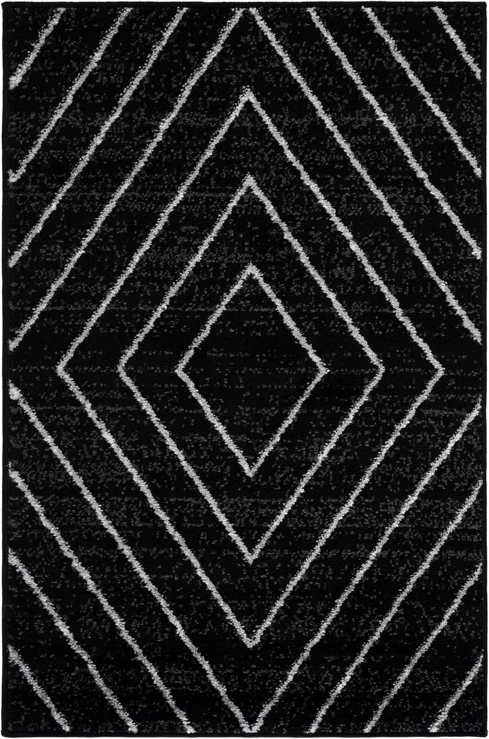 image:imageSAFAVIEH Area Rug 8x10 Adirondack Collection Large Black amp Light Grey Modern Geometric Design NonShedding amp Easy Cleaning Ideal for Living Room Bedroom Office Dining Space ADR251FBlackLight Grey
