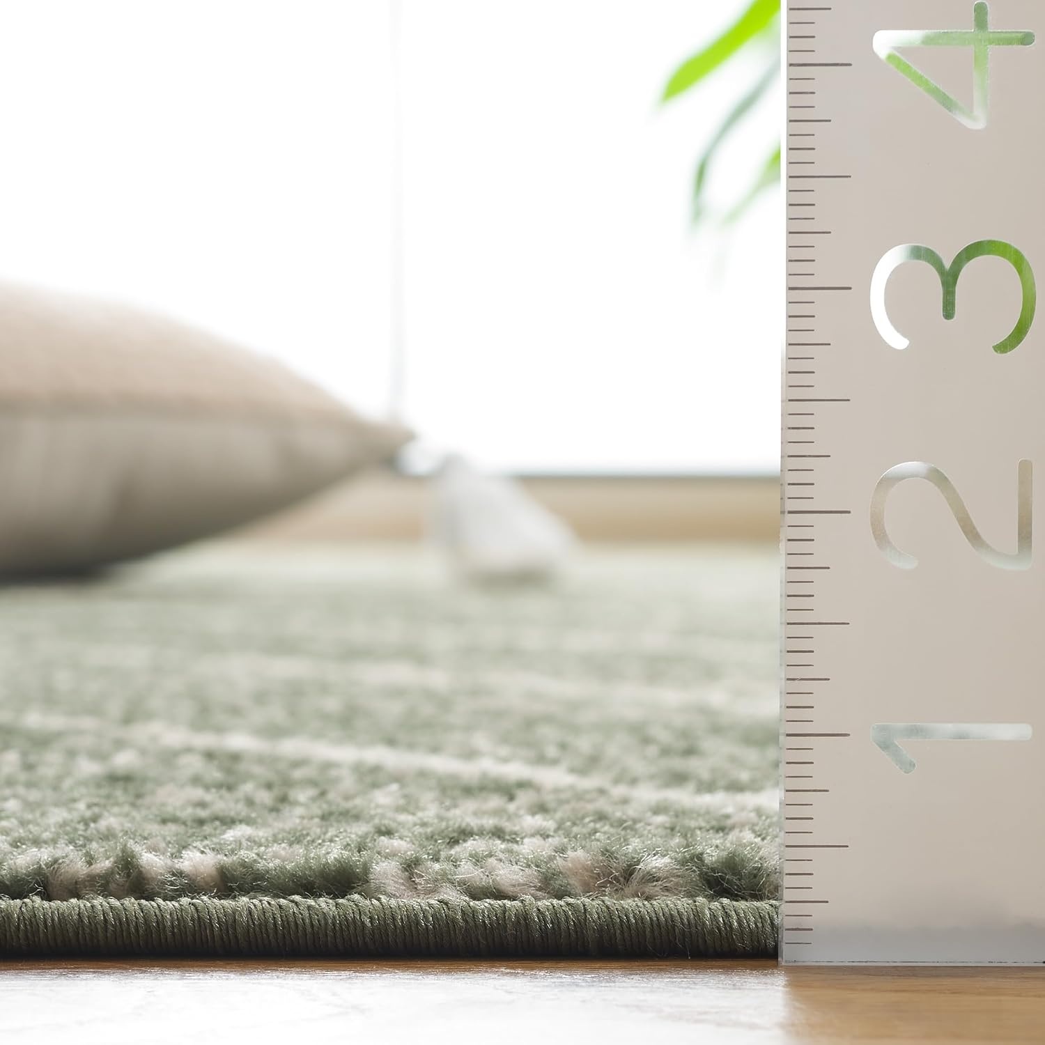 image:imageSAFAVIEH Area Rug 8x10 Adirondack Collection Large Black amp Light Grey Modern Geometric Design NonShedding amp Easy Cleaning Ideal for Living Room Bedroom Office Dining Space ADR251FDark GreenIvory