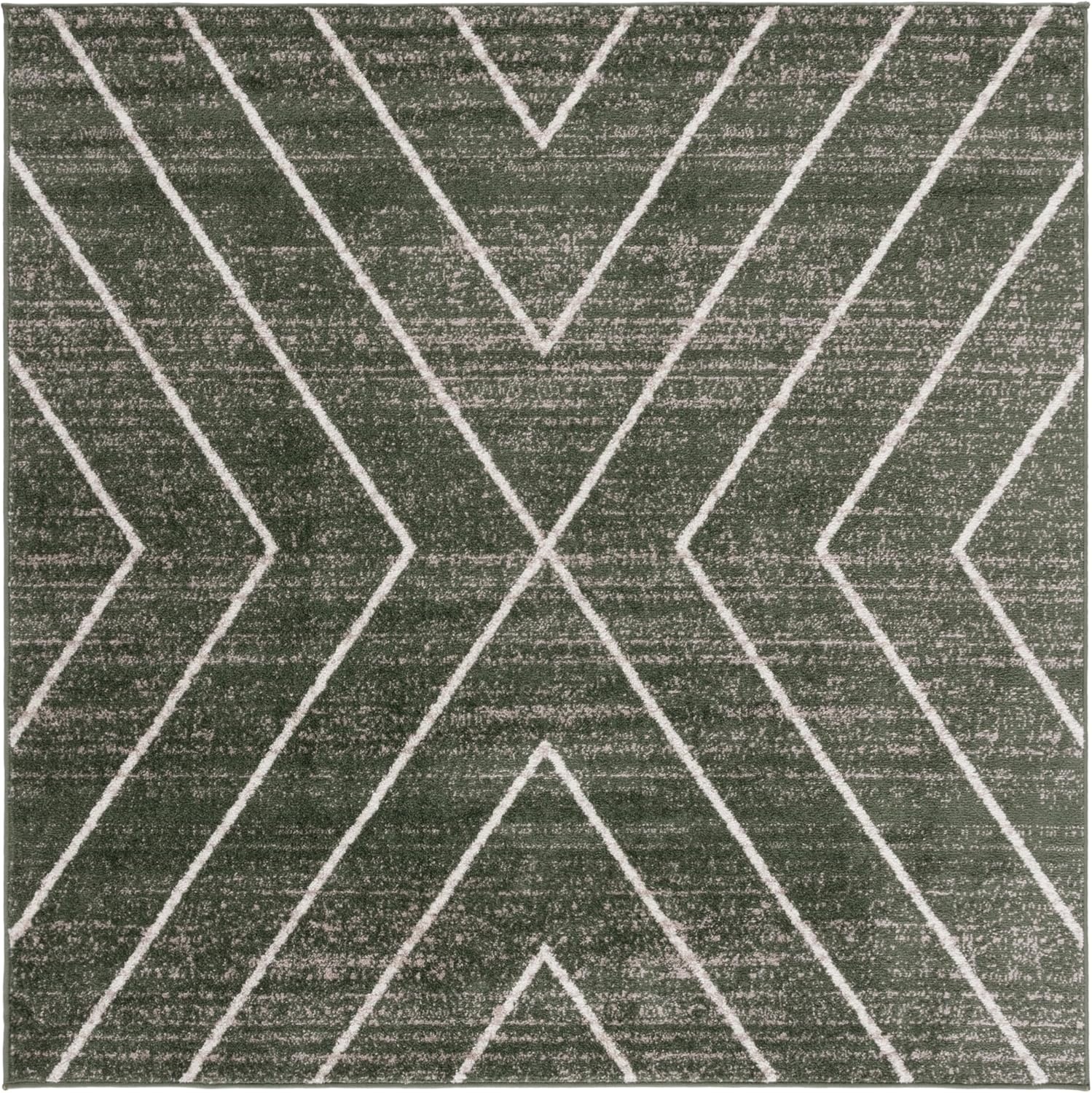 image:imageSAFAVIEH Area Rug 8x10 Adirondack Collection Large Black amp Light Grey Modern Geometric Design NonShedding amp Easy Cleaning Ideal for Living Room Bedroom Office Dining Space ADR251FDark GreenIvory
