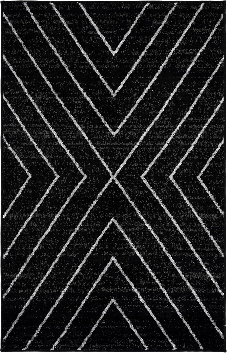 image:imageSAFAVIEH Area Rug 8x10 Adirondack Collection Large Black amp Light Grey Modern Geometric Design NonShedding amp Easy Cleaning Ideal for Living Room Bedroom Office Dining Space ADR251FBlackLight Grey