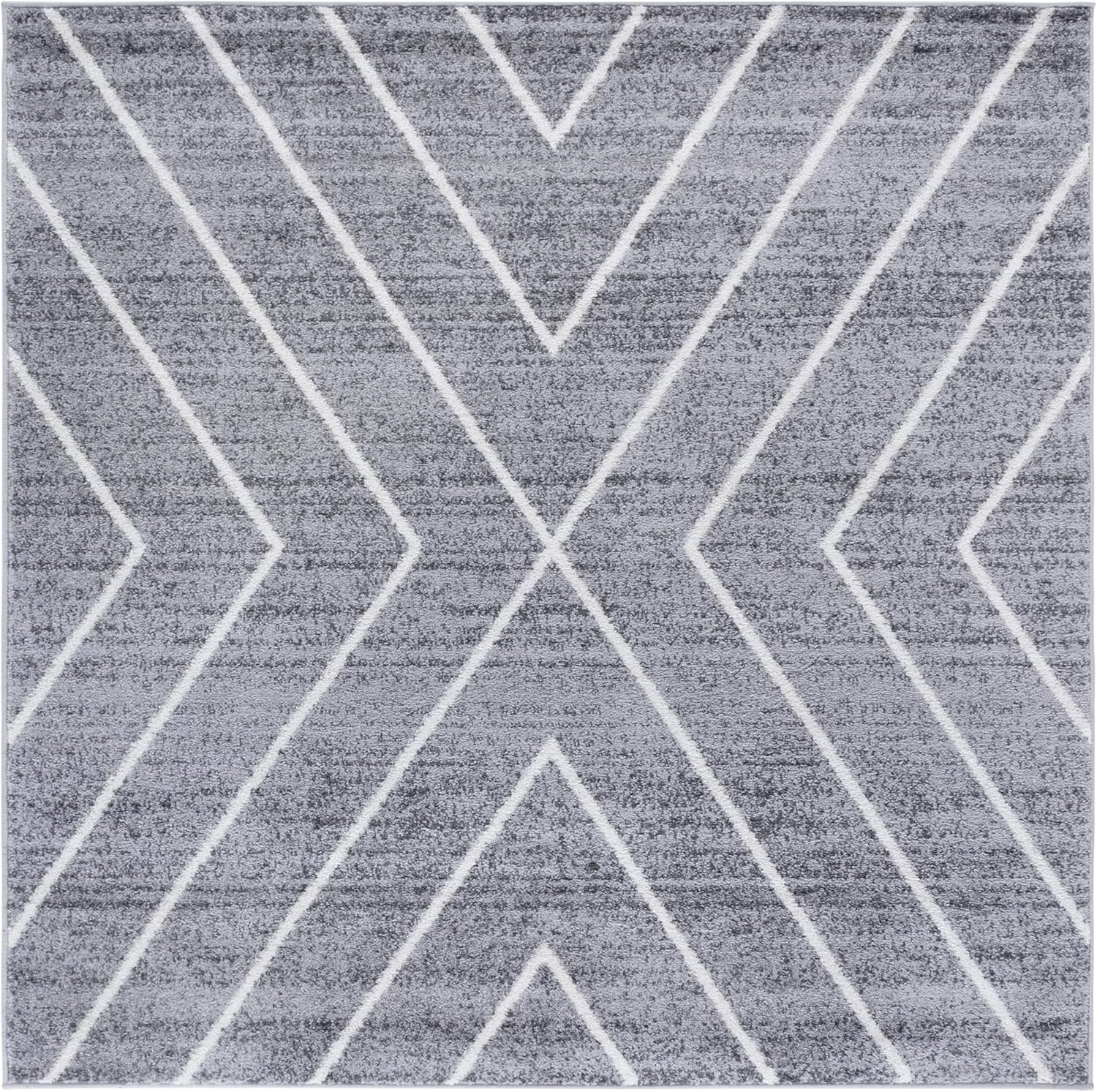 image:imageSAFAVIEH Area Rug 8x10 Adirondack Collection Large Black amp Light Grey Modern Geometric Design NonShedding amp Easy Cleaning Ideal for Living Room Bedroom Office Dining Space ADR251FDark GreyIvory