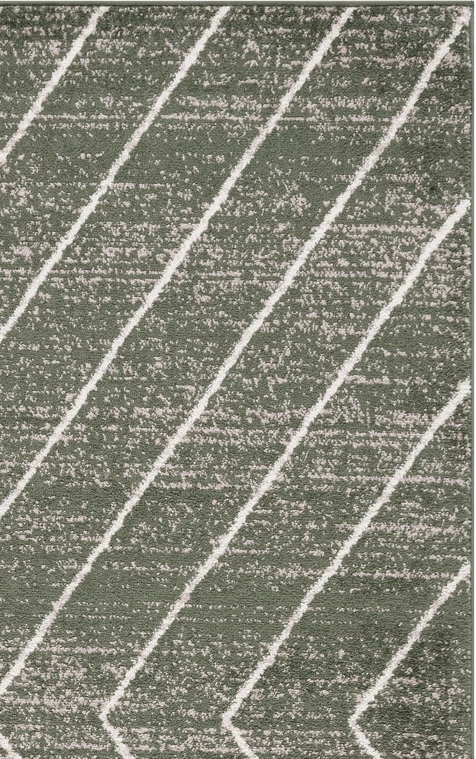 image:imageSAFAVIEH Area Rug 8x10 Adirondack Collection Large Black amp Light Grey Modern Geometric Design NonShedding amp Easy Cleaning Ideal for Living Room Bedroom Office Dining Space ADR251FDark GreenIvory