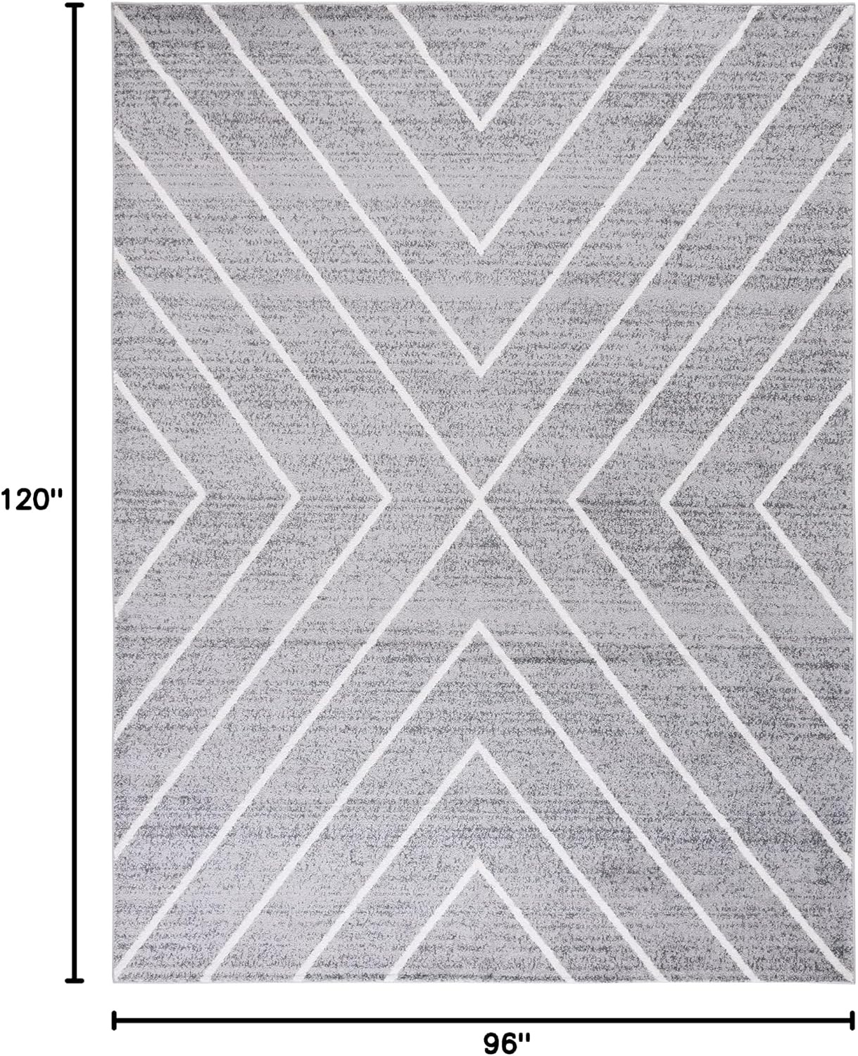 image:imageSAFAVIEH Area Rug 8x10 Adirondack Collection Large Black amp Light Grey Modern Geometric Design NonShedding amp Easy Cleaning Ideal for Living Room Bedroom Office Dining Space ADR251FDark GreyIvory