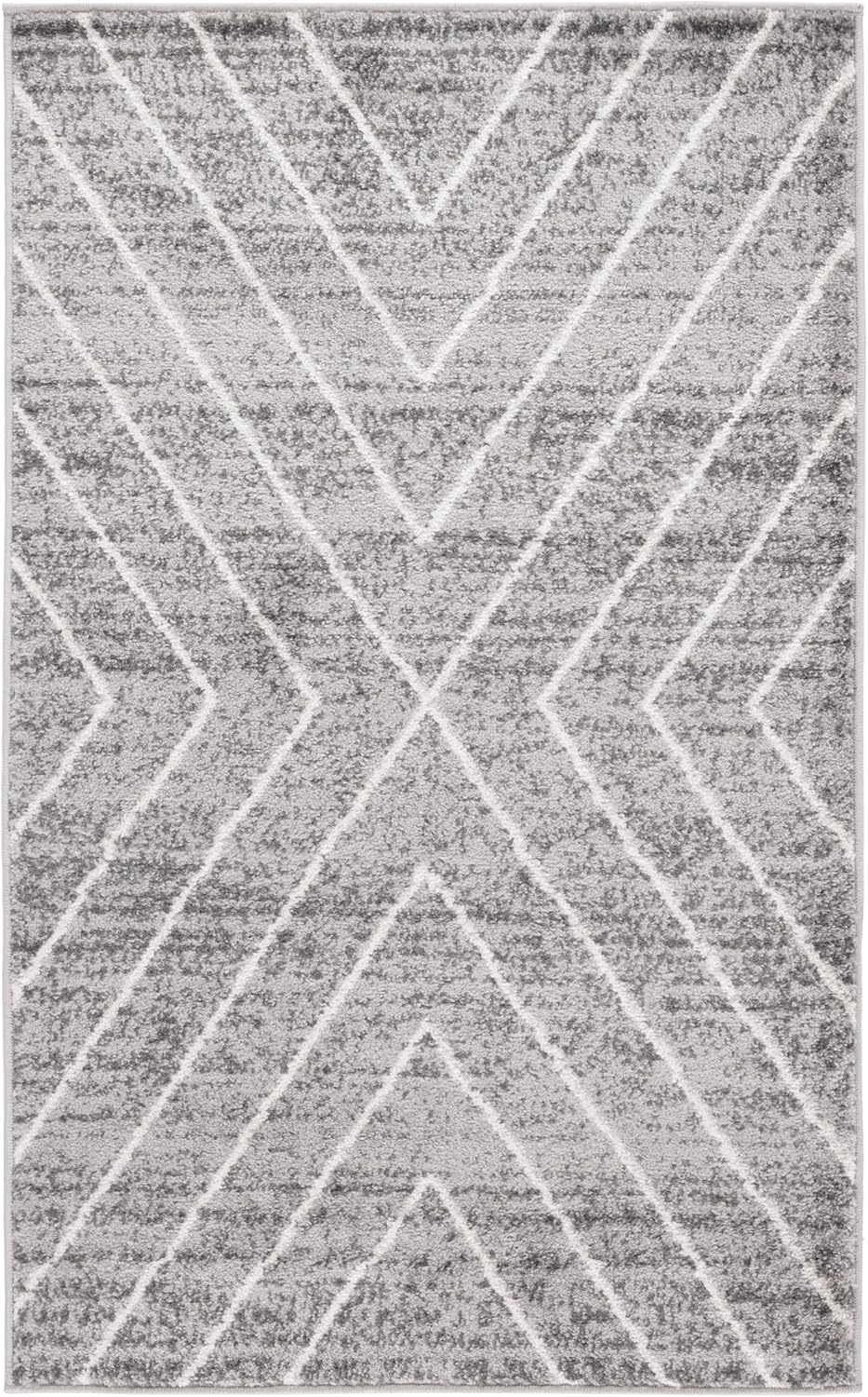 image:imageSAFAVIEH Area Rug 8x10 Adirondack Collection Large Black amp Light Grey Modern Geometric Design NonShedding amp Easy Cleaning Ideal for Living Room Bedroom Office Dining Space ADR251FDark GreyIvory