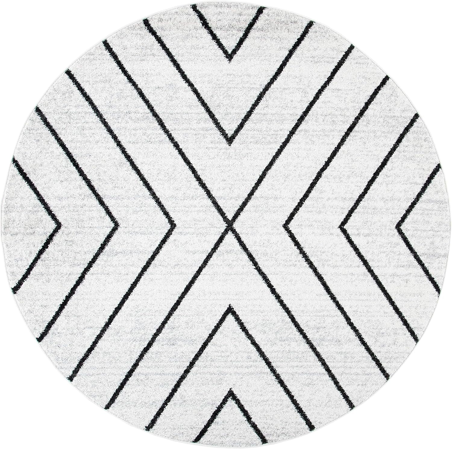 image:imageSAFAVIEH Area Rug 8x10 Adirondack Collection Large Black amp Light Grey Modern Geometric Design NonShedding amp Easy Cleaning Ideal for Living Room Bedroom Office Dining Space ADR251FIvoryGrey