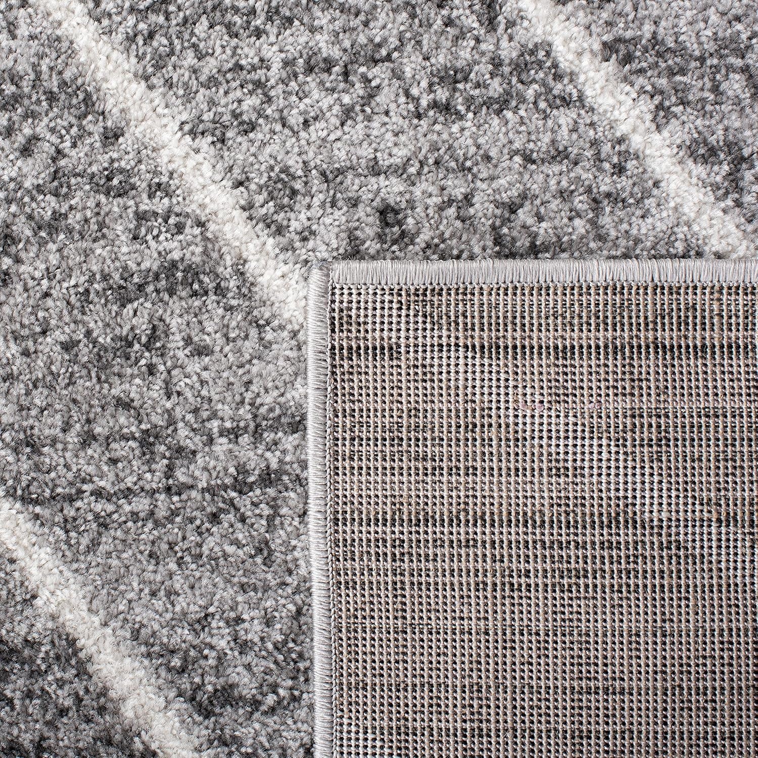 image:imageSAFAVIEH Area Rug 8x10 Adirondack Collection Large Black amp Light Grey Modern Geometric Design NonShedding amp Easy Cleaning Ideal for Living Room Bedroom Office Dining Space ADR251FDark GreyIvory