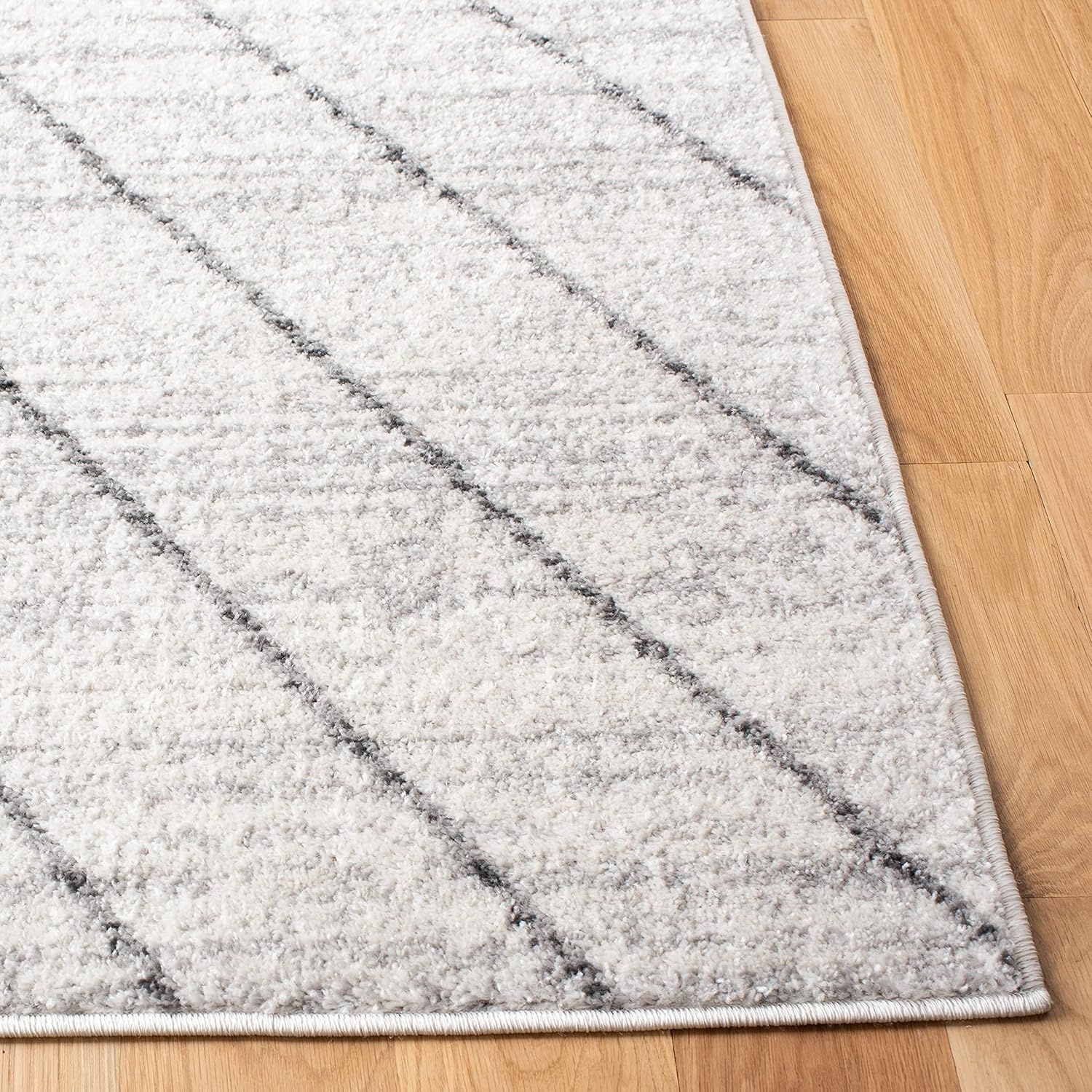 image:imageSAFAVIEH Area Rug 8x10 Adirondack Collection Large Black amp Light Grey Modern Geometric Design NonShedding amp Easy Cleaning Ideal for Living Room Bedroom Office Dining Space ADR251FIvoryDark Grey