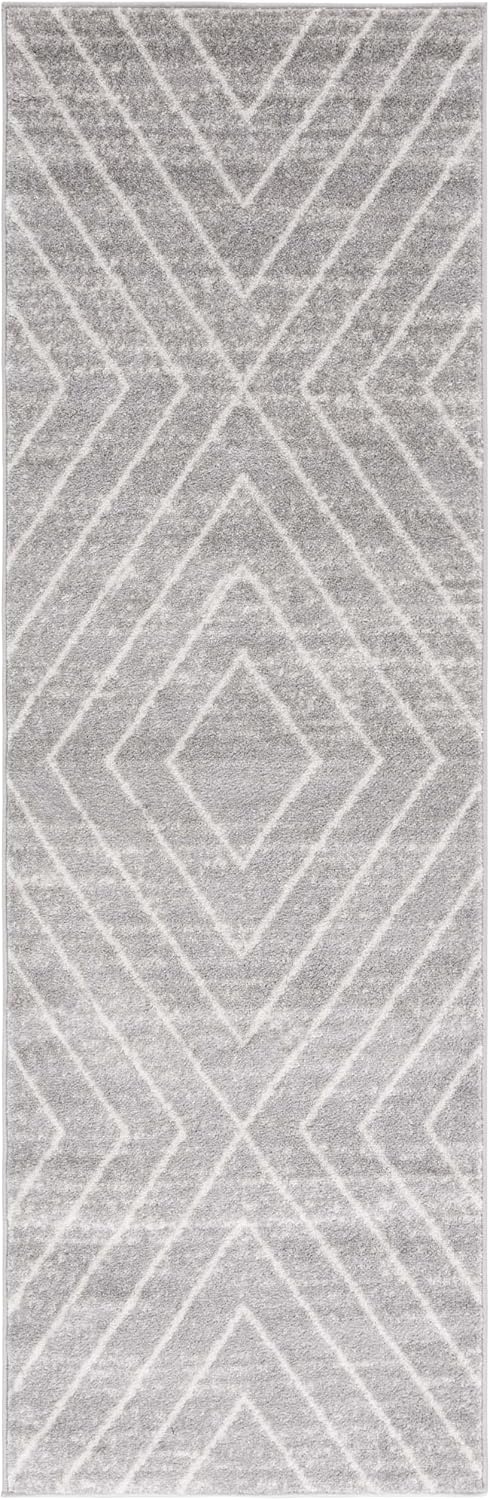 image:imageSAFAVIEH Area Rug 8x10 Adirondack Collection Large Black amp Light Grey Modern Geometric Design NonShedding amp Easy Cleaning Ideal for Living Room Bedroom Office Dining Space ADR251FGreyIvory