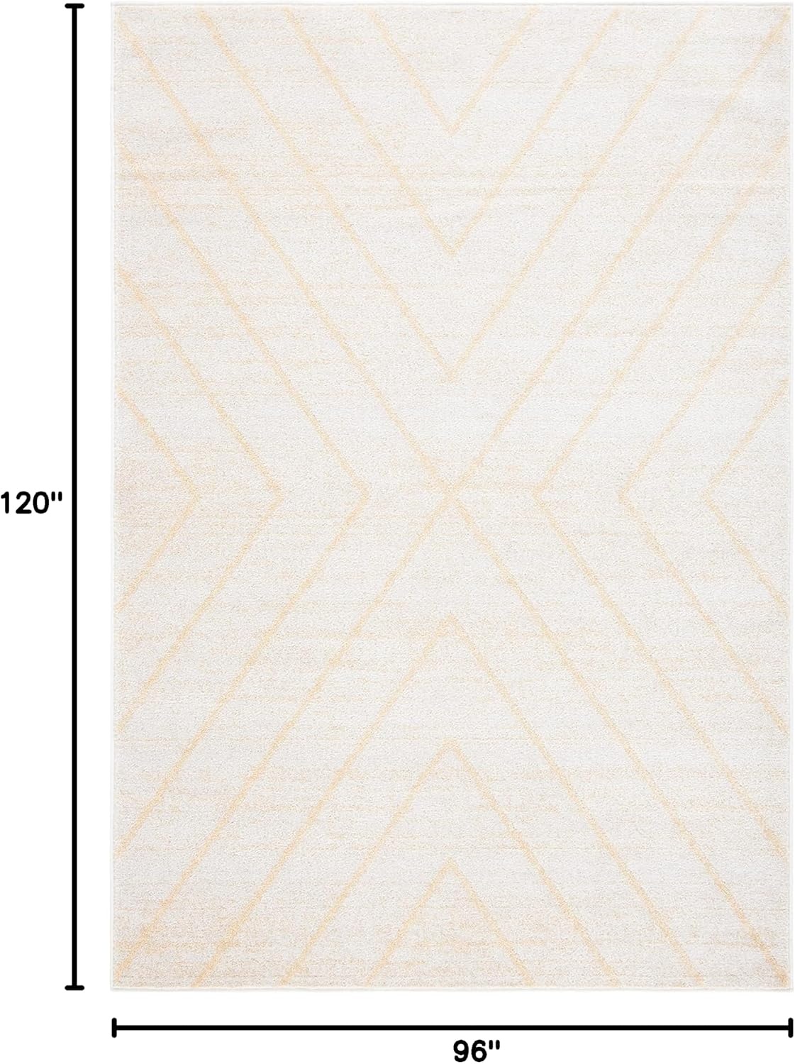image:imageSAFAVIEH Area Rug 8x10 Adirondack Collection Large Black amp Light Grey Modern Geometric Design NonShedding amp Easy Cleaning Ideal for Living Room Bedroom Office Dining Space ADR251FIvoryGold