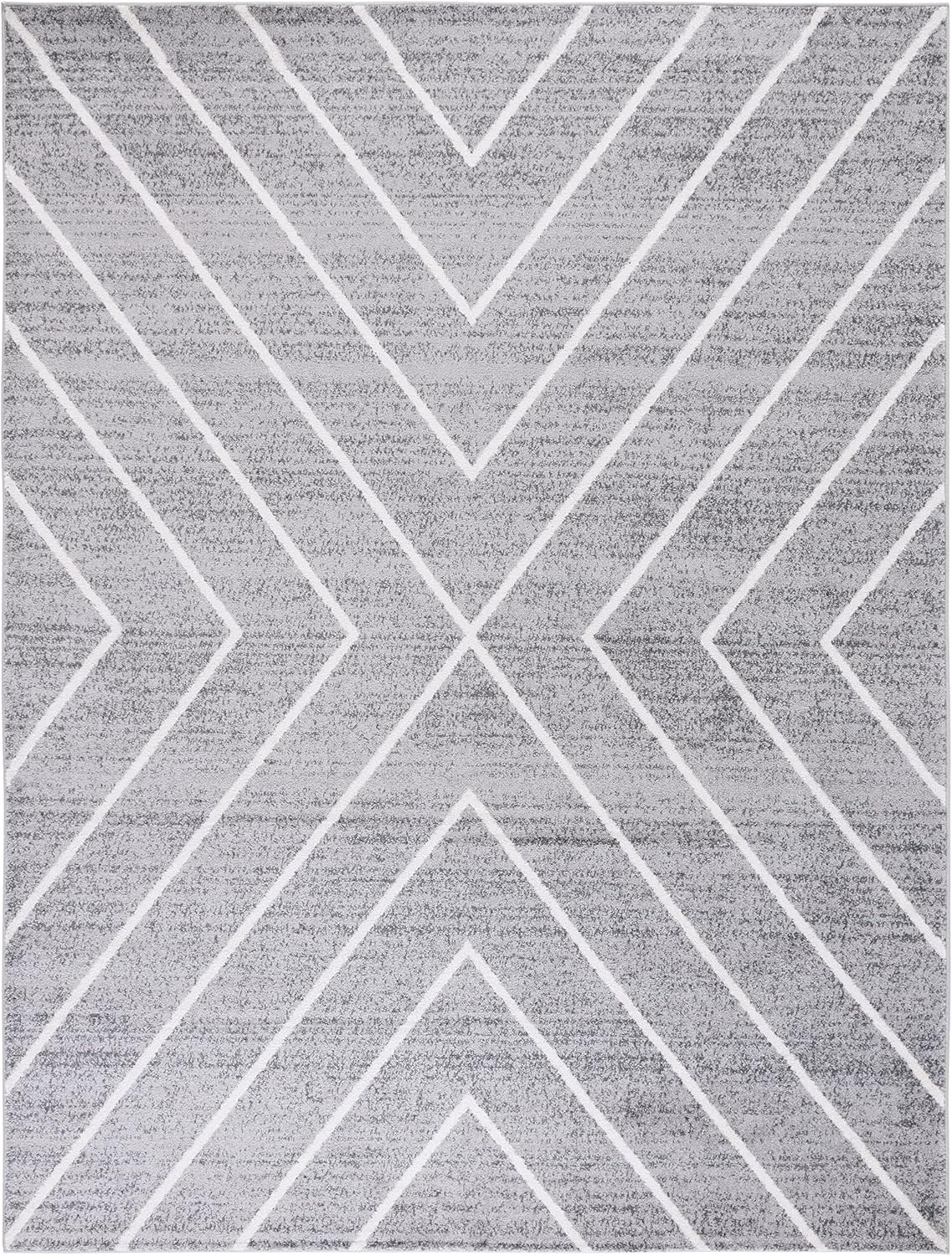 image:imageSAFAVIEH Area Rug 8x10 Adirondack Collection Large Black amp Light Grey Modern Geometric Design NonShedding amp Easy Cleaning Ideal for Living Room Bedroom Office Dining Space ADR251FDark GreyIvory