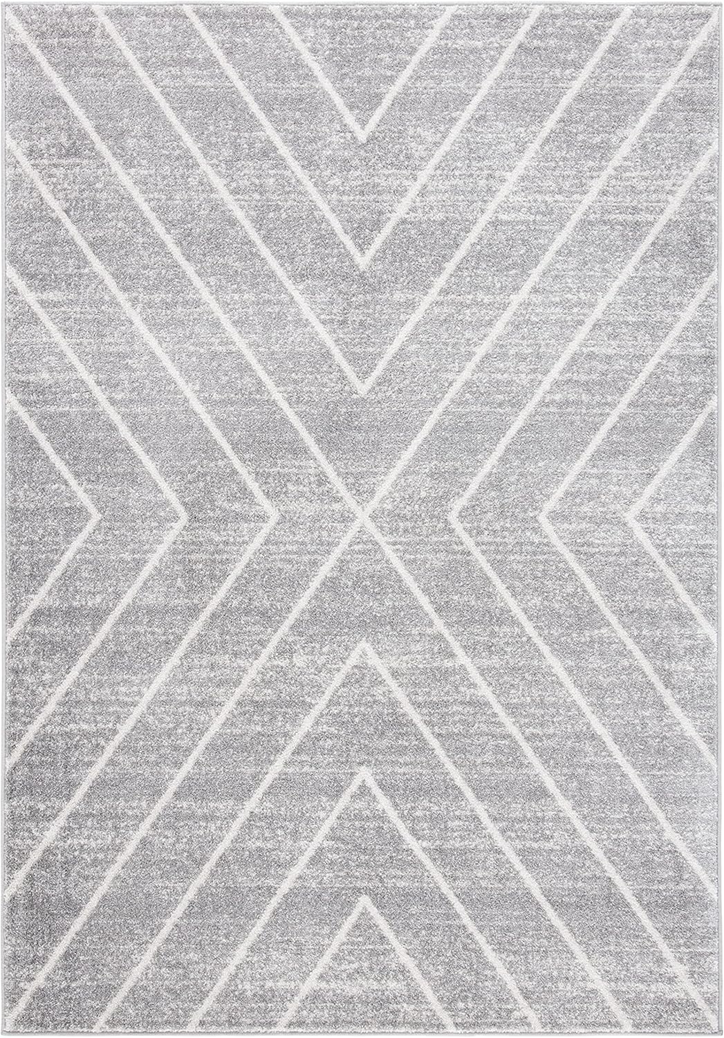 image:imageSAFAVIEH Area Rug 8x10 Adirondack Collection Large Black amp Light Grey Modern Geometric Design NonShedding amp Easy Cleaning Ideal for Living Room Bedroom Office Dining Space ADR251FGreyIvory