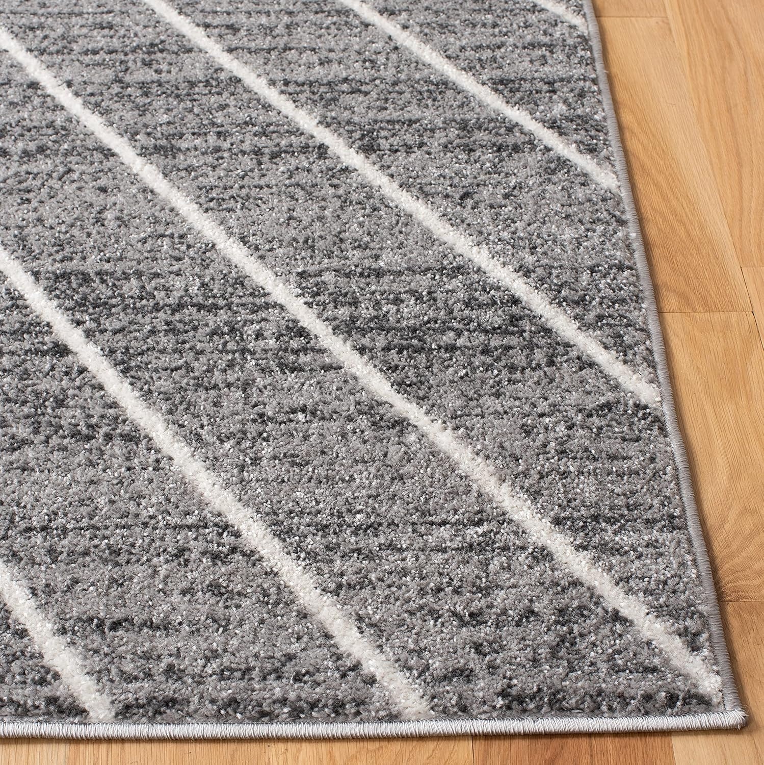 image:imageSAFAVIEH Area Rug 8x10 Adirondack Collection Large Black amp Light Grey Modern Geometric Design NonShedding amp Easy Cleaning Ideal for Living Room Bedroom Office Dining Space ADR251FDark GreyIvory