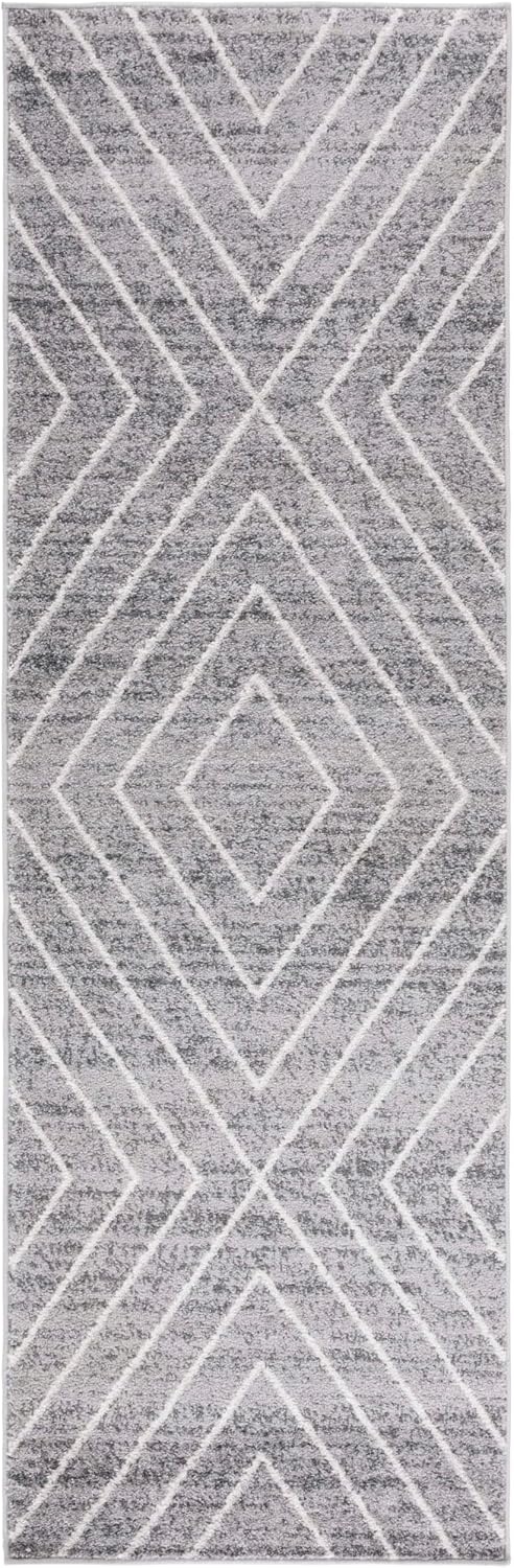 image:imageSAFAVIEH Area Rug 8x10 Adirondack Collection Large Black amp Light Grey Modern Geometric Design NonShedding amp Easy Cleaning Ideal for Living Room Bedroom Office Dining Space ADR251FDark GreyIvory
