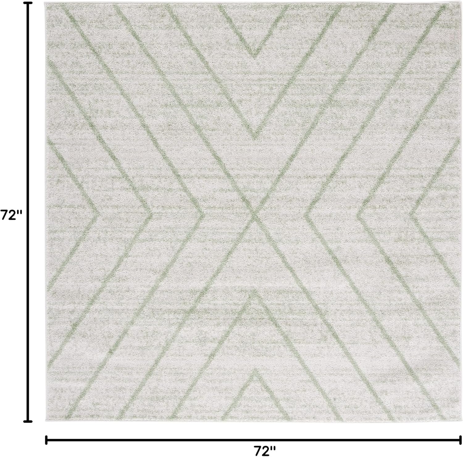 image:imageSAFAVIEH Area Rug 8x10 Adirondack Collection Large Black amp Light Grey Modern Geometric Design NonShedding amp Easy Cleaning Ideal for Living Room Bedroom Office Dining Space ADR251FIvorySage
