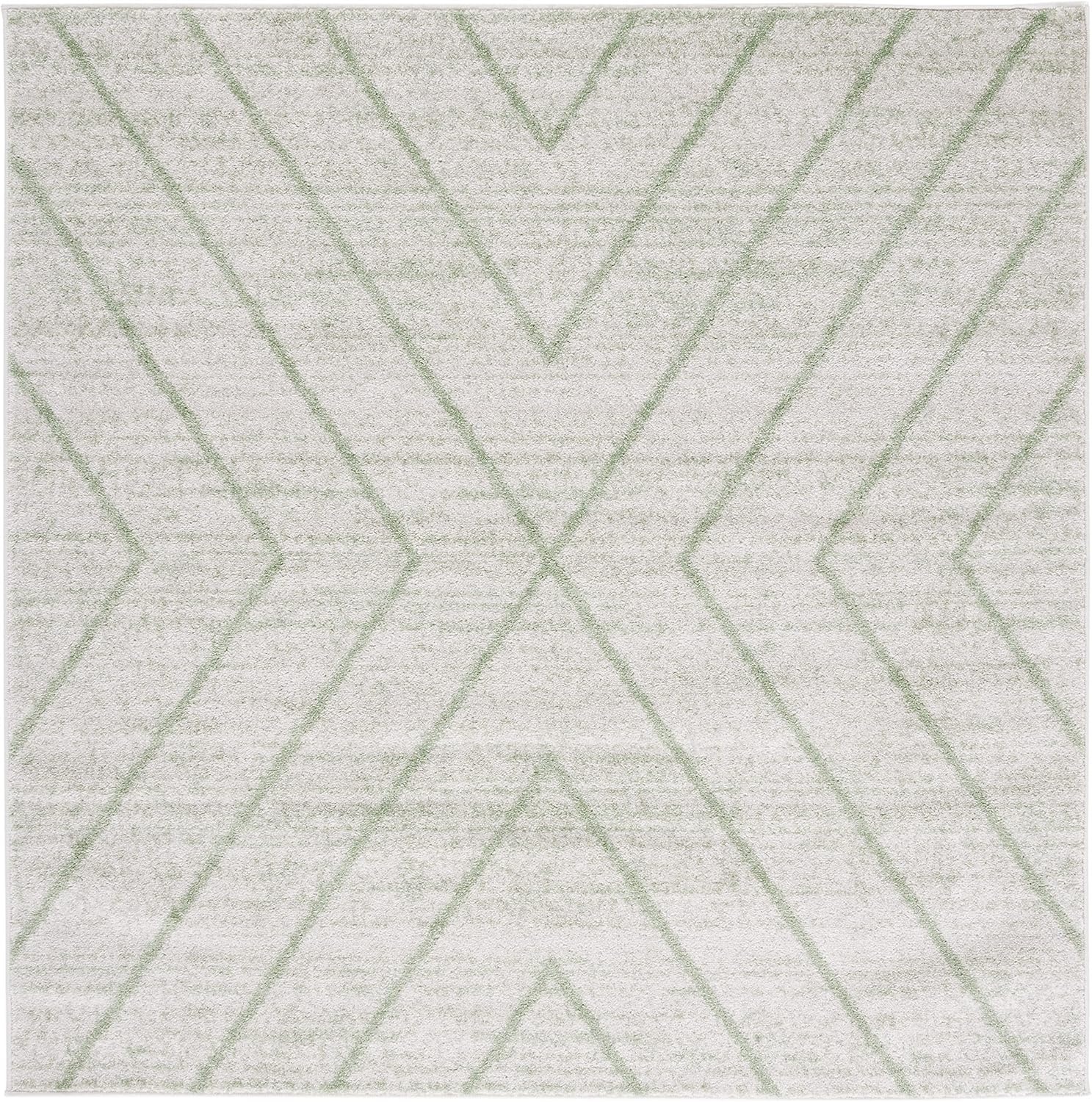 image:imageSAFAVIEH Area Rug 8x10 Adirondack Collection Large Black amp Light Grey Modern Geometric Design NonShedding amp Easy Cleaning Ideal for Living Room Bedroom Office Dining Space ADR251FIvorySage