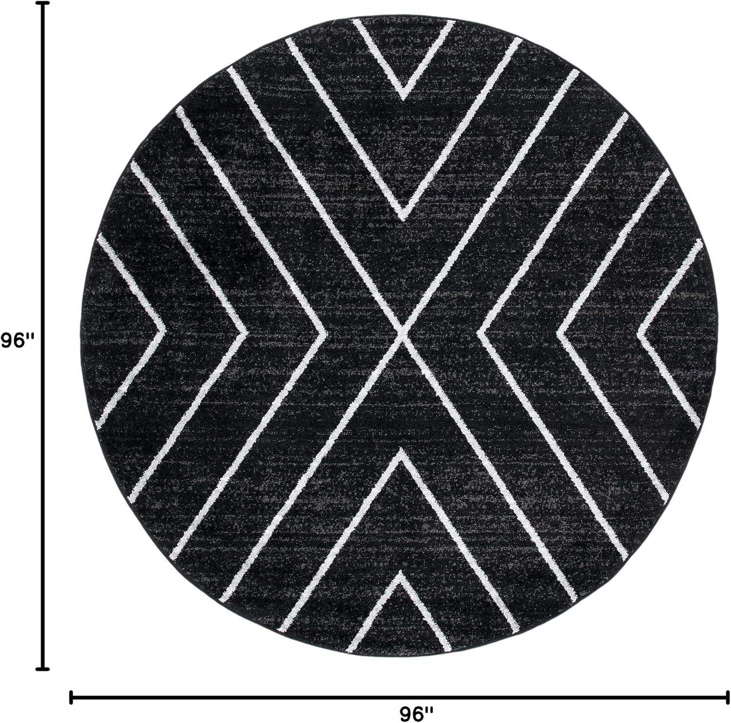 image:imageSAFAVIEH Area Rug 8x10 Adirondack Collection Large Black amp Light Grey Modern Geometric Design NonShedding amp Easy Cleaning Ideal for Living Room Bedroom Office Dining Space ADR251FBlackLight Grey