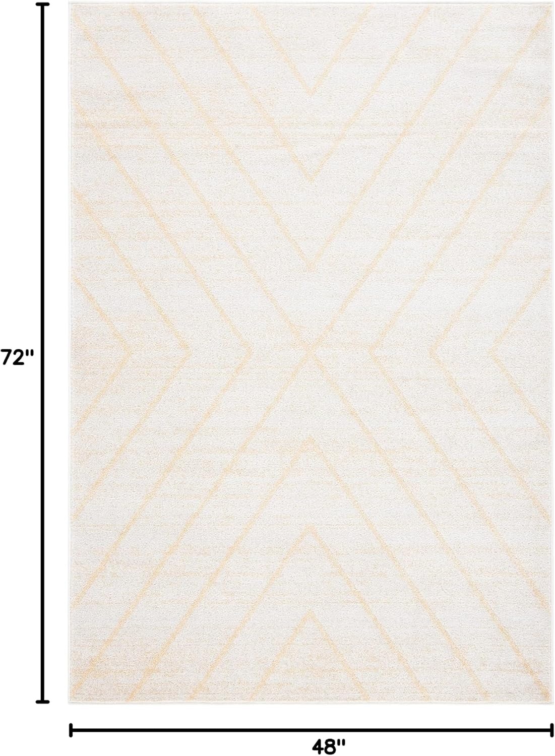 image:imageSAFAVIEH Area Rug 8x10 Adirondack Collection Large Black amp Light Grey Modern Geometric Design NonShedding amp Easy Cleaning Ideal for Living Room Bedroom Office Dining Space ADR251FIvoryGold