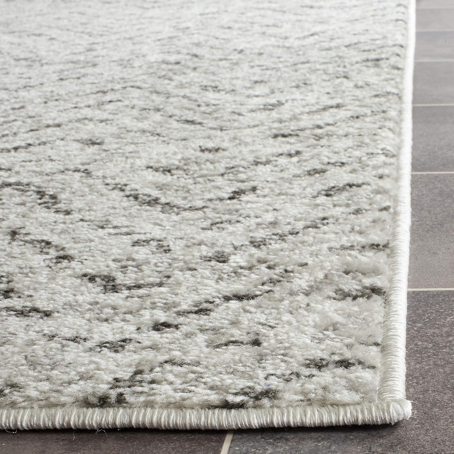 image:imageSAFAVIEH Area Rug 8x10 Adirondack Collection Large Ivory amp Charcoal Chevron Pattern NonShedding amp Easy Cleaning Ideal for Living Room Bedroom Office Dining Space ADR104NIvoryCharcoal