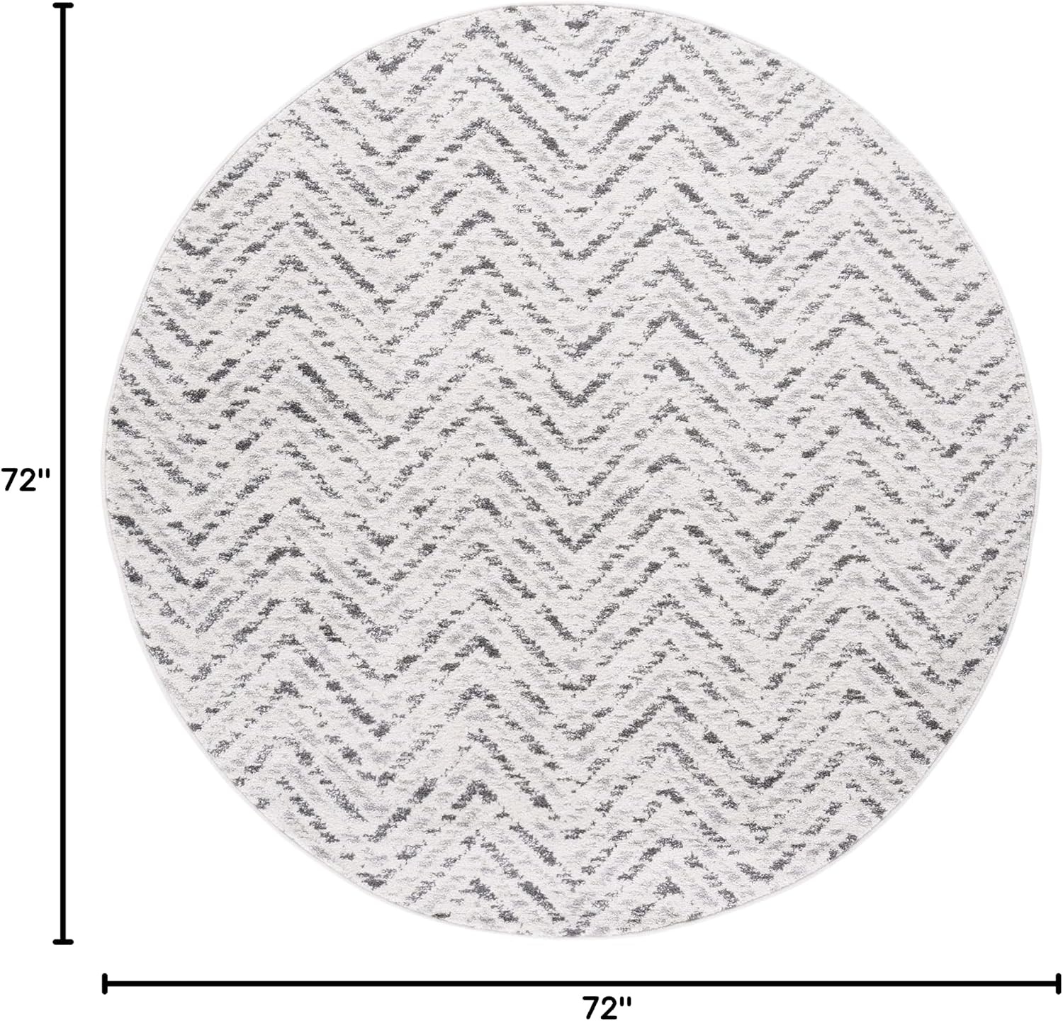 image:imageSAFAVIEH Area Rug 8x10 Adirondack Collection Large Ivory amp Charcoal Chevron Pattern NonShedding amp Easy Cleaning Ideal for Living Room Bedroom Office Dining Space ADR104NIvoryCharcoal