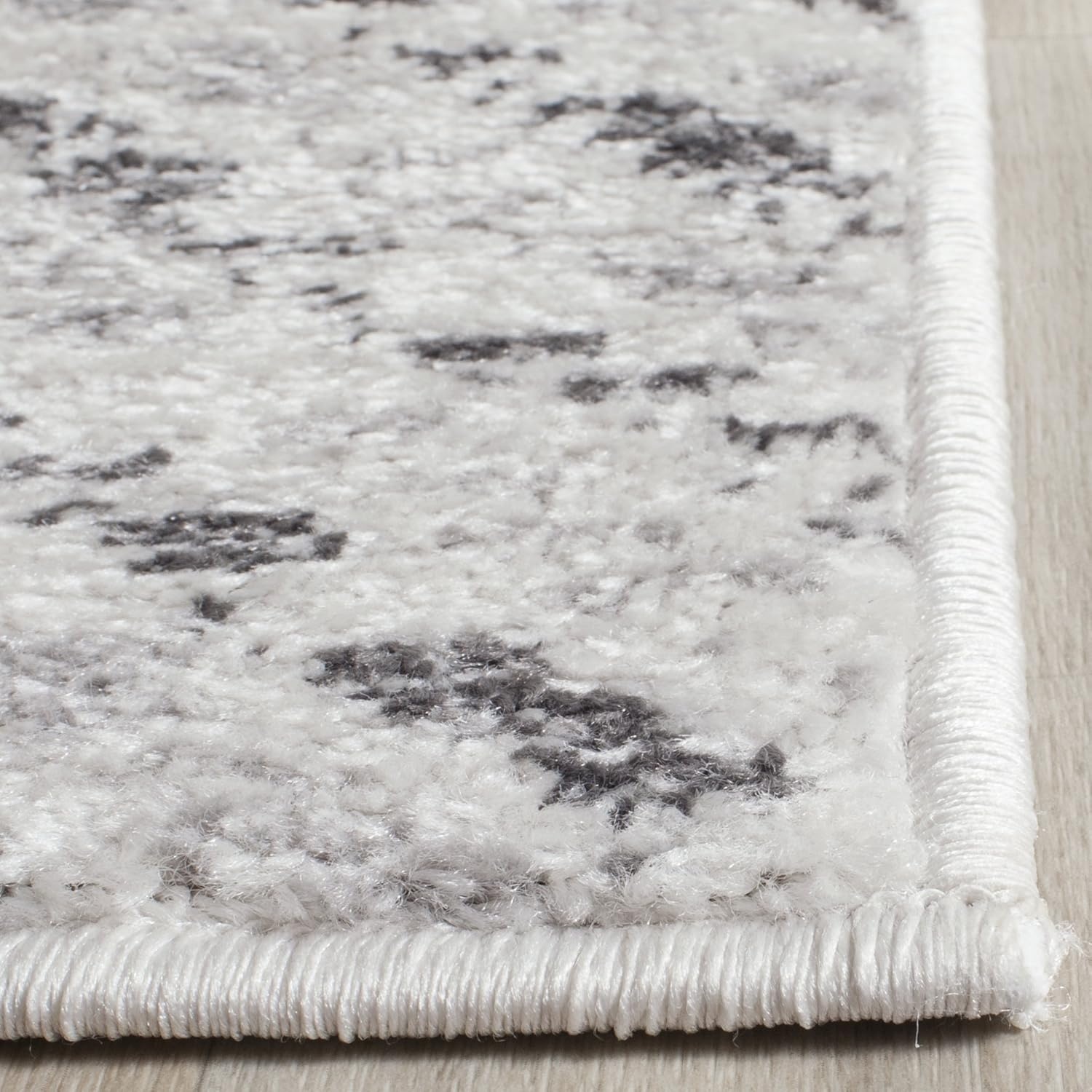 image:imageSAFAVIEH Area Rug 8x10 Adirondack Collection Large Ivory amp Charcoal Chevron Pattern NonShedding amp Easy Cleaning Ideal for Living Room Bedroom Office Dining Space ADR104NIvoryCharcoal