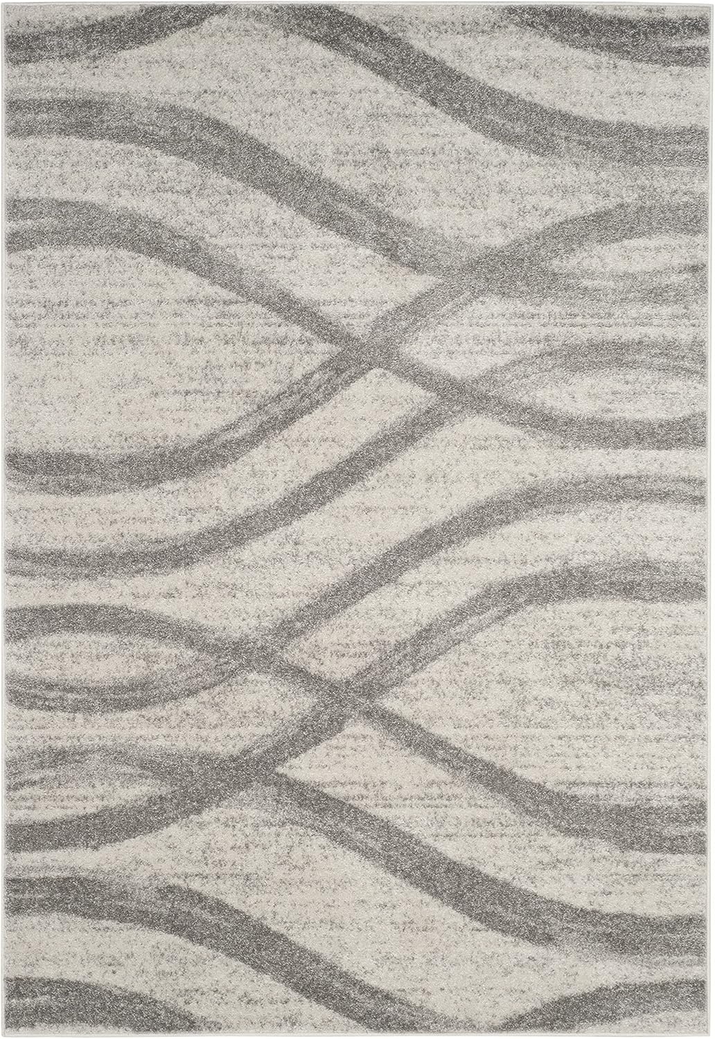 image:imageSAFAVIEH Area Rug 8x10 Adirondack Collection Large Sage amp Cream Modern Wave Design NonShedding amp Easy to Clean Ideal for Living Room Bedroom Dining Space ADR125XCreamGrey