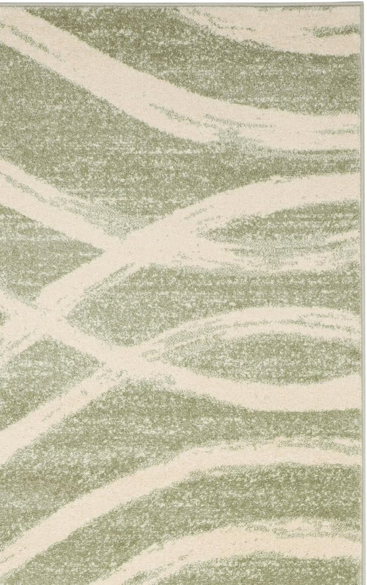 image:imageSAFAVIEH Area Rug 8x10 Adirondack Collection Large Sage amp Cream Modern Wave Design NonShedding amp Easy to Clean Ideal for Living Room Bedroom Dining Space ADR125XSageCream
