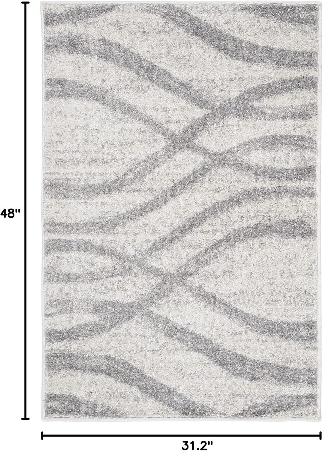 image:imageSAFAVIEH Area Rug 8x10 Adirondack Collection Large Sage amp Cream Modern Wave Design NonShedding amp Easy to Clean Ideal for Living Room Bedroom Dining Space ADR125XCreamGrey