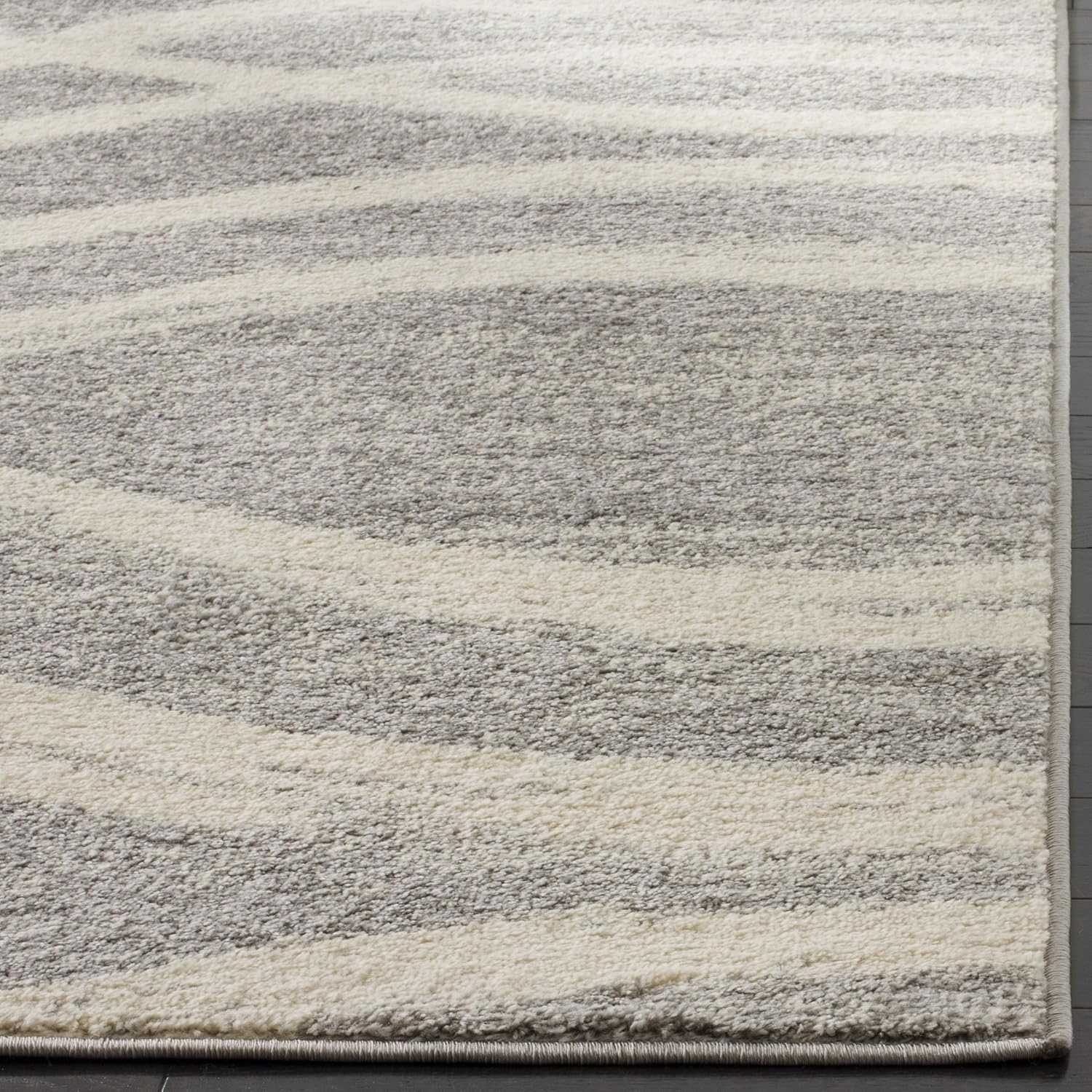 image:imageSAFAVIEH Area Rug 8x10 Adirondack Collection Large Sage amp Cream Modern Wave Design NonShedding amp Easy to Clean Ideal for Living Room Bedroom Dining Space ADR125XGreyCream