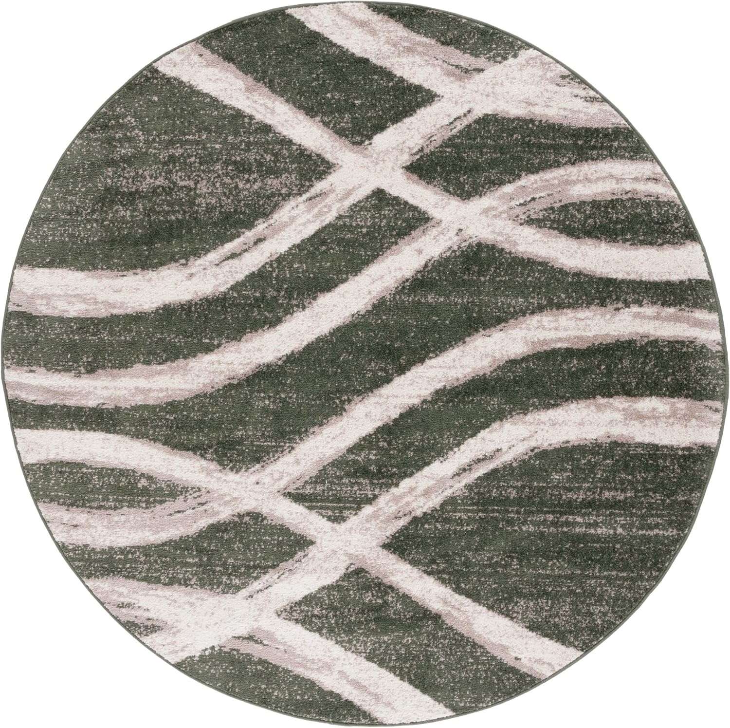 image:imageSAFAVIEH Area Rug 8x10 Adirondack Collection Large Sage amp Cream Modern Wave Design NonShedding amp Easy to Clean Ideal for Living Room Bedroom Dining Space ADR125XDark GreenIvory