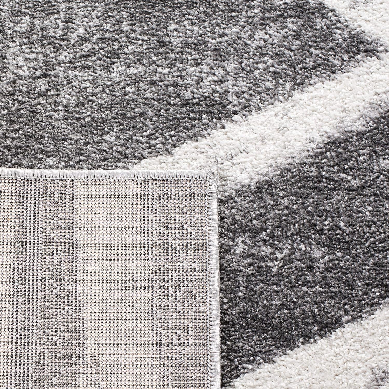 image:imageSAFAVIEH Area Rug 8x10 Adirondack Collection Large Sage amp Cream Modern Wave Design NonShedding amp Easy to Clean Ideal for Living Room Bedroom Dining Space ADR125XCharcoalIvory