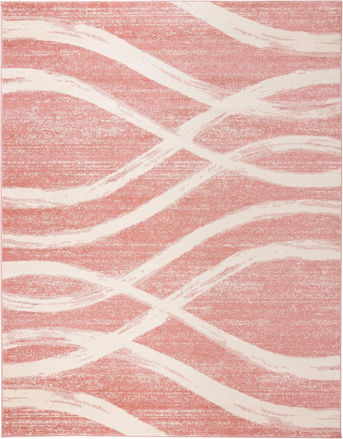 image:imageSAFAVIEH Area Rug 8x10 Adirondack Collection Large Sage amp Cream Modern Wave Design NonShedding amp Easy to Clean Ideal for Living Room Bedroom Dining Space ADR125XRoseCream
