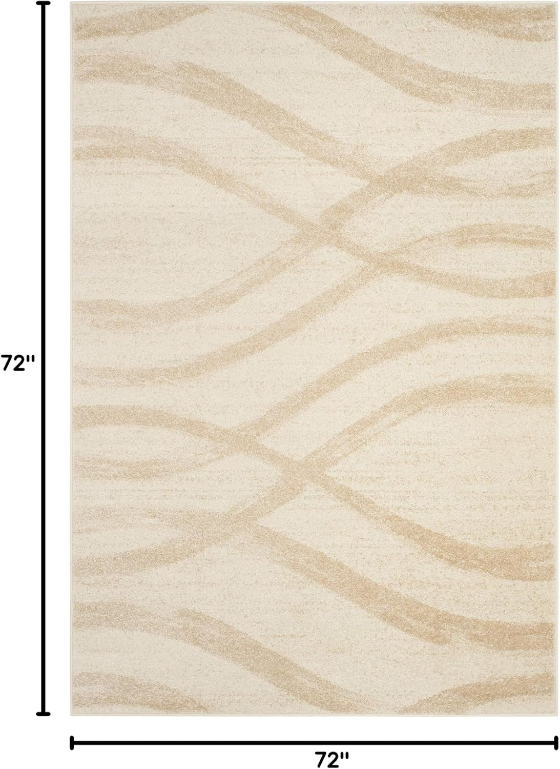 image:imageSAFAVIEH Area Rug 8x10 Adirondack Collection Large Sage amp Cream Modern Wave Design NonShedding amp Easy to Clean Ideal for Living Room Bedroom Dining Space ADR125XCreamChampagne