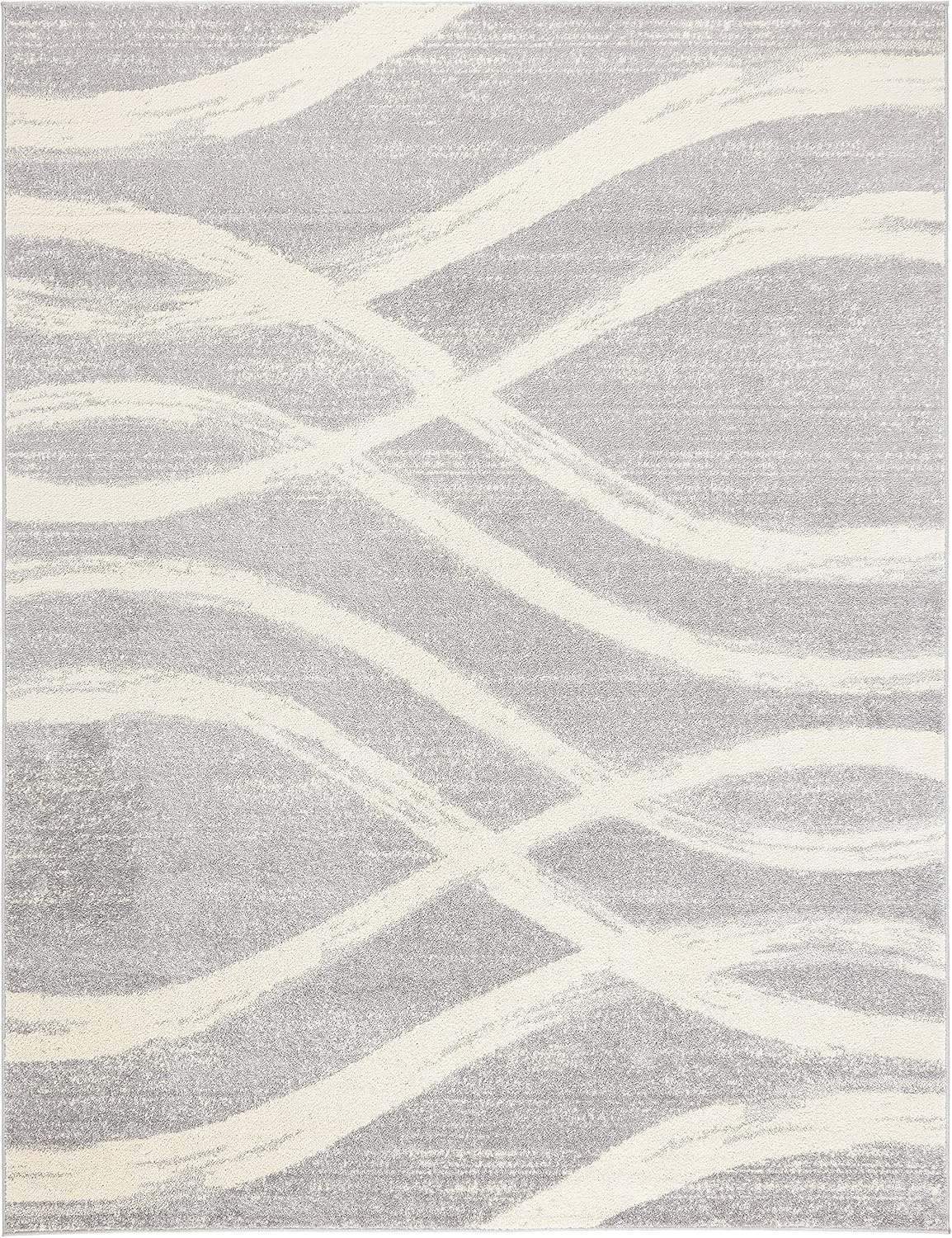 image:imageSAFAVIEH Area Rug 8x10 Adirondack Collection Large Sage amp Cream Modern Wave Design NonShedding amp Easy to Clean Ideal for Living Room Bedroom Dining Space ADR125XGreyCream