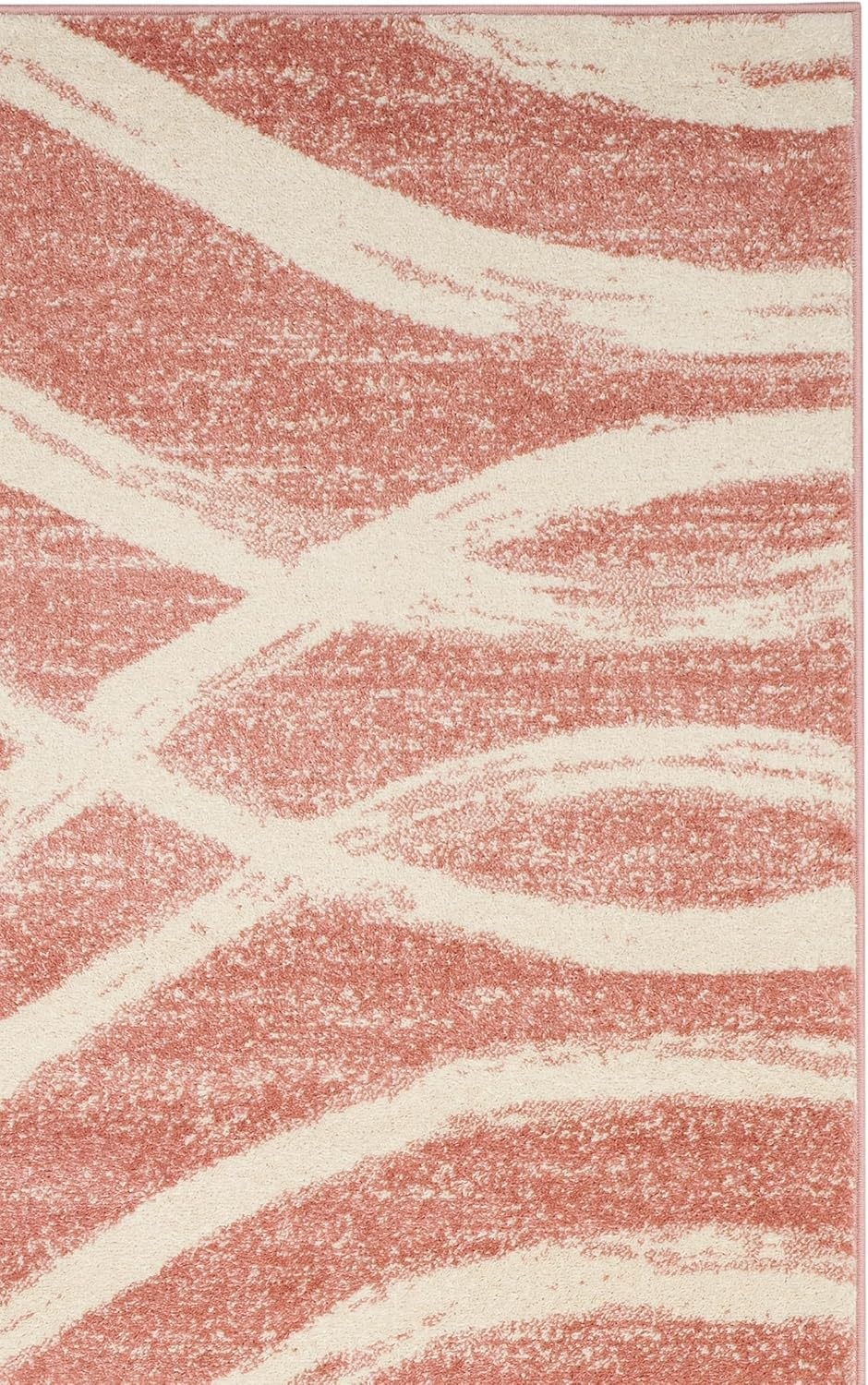 image:imageSAFAVIEH Area Rug 8x10 Adirondack Collection Large Sage amp Cream Modern Wave Design NonShedding amp Easy to Clean Ideal for Living Room Bedroom Dining Space ADR125XRoseCream