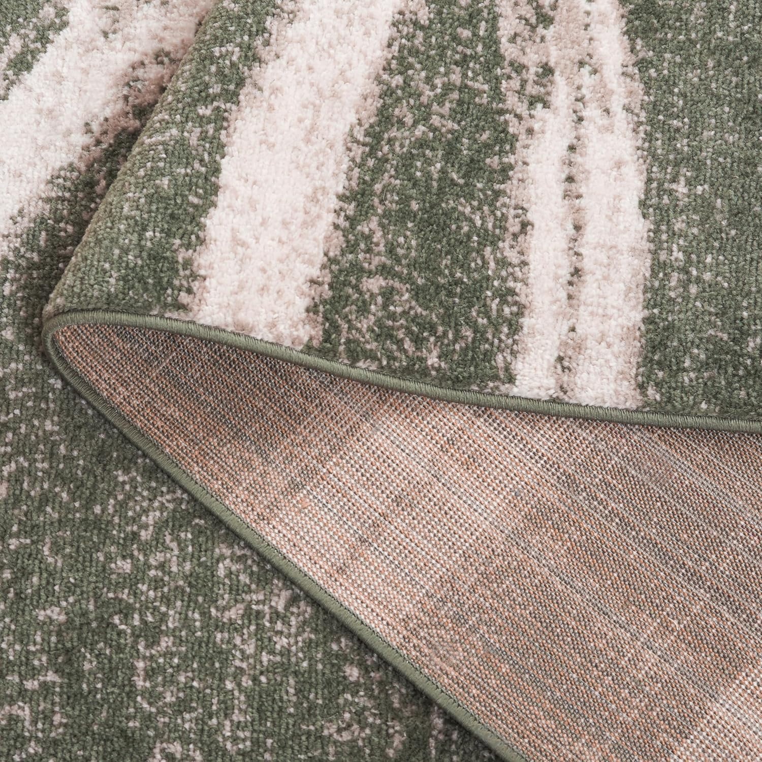image:imageSAFAVIEH Area Rug 8x10 Adirondack Collection Large Sage amp Cream Modern Wave Design NonShedding amp Easy to Clean Ideal for Living Room Bedroom Dining Space ADR125XDark GreenIvory