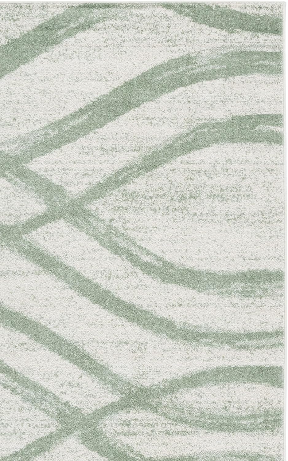 image:imageSAFAVIEH Area Rug 8x10 Adirondack Collection Large Sage amp Cream Modern Wave Design NonShedding amp Easy to Clean Ideal for Living Room Bedroom Dining Space ADR125XIvorySage
