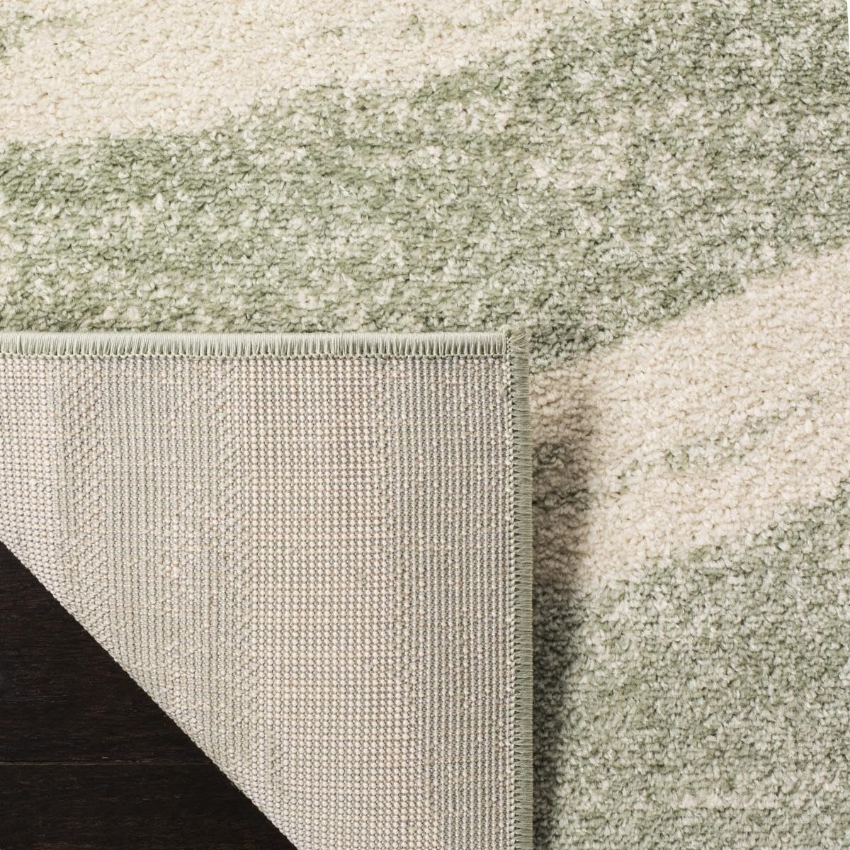 image:imageSAFAVIEH Area Rug 8x10 Adirondack Collection Large Sage amp Cream Modern Wave Design NonShedding amp Easy to Clean Ideal for Living Room Bedroom Dining Space ADR125XSageCream