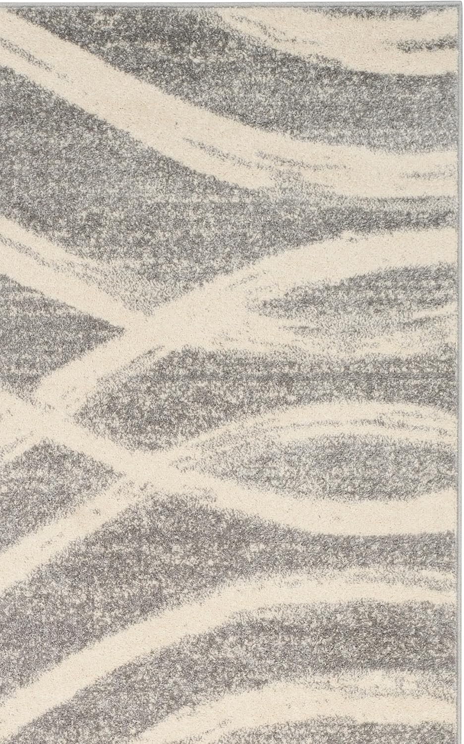 image:imageSAFAVIEH Area Rug 8x10 Adirondack Collection Large Sage amp Cream Modern Wave Design NonShedding amp Easy to Clean Ideal for Living Room Bedroom Dining Space ADR125XGreyCream