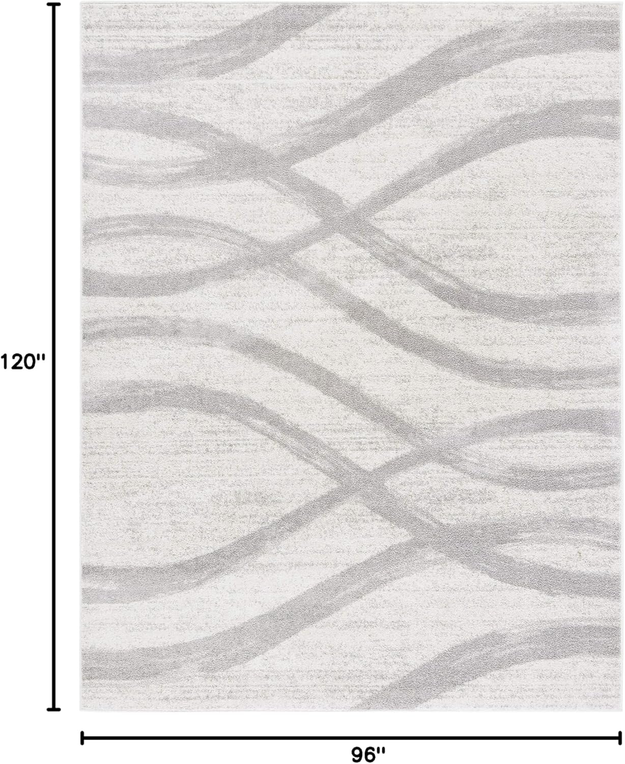 image:imageSAFAVIEH Area Rug 8x10 Adirondack Collection Large Sage amp Cream Modern Wave Design NonShedding amp Easy to Clean Ideal for Living Room Bedroom Dining Space ADR125XCreamGrey
