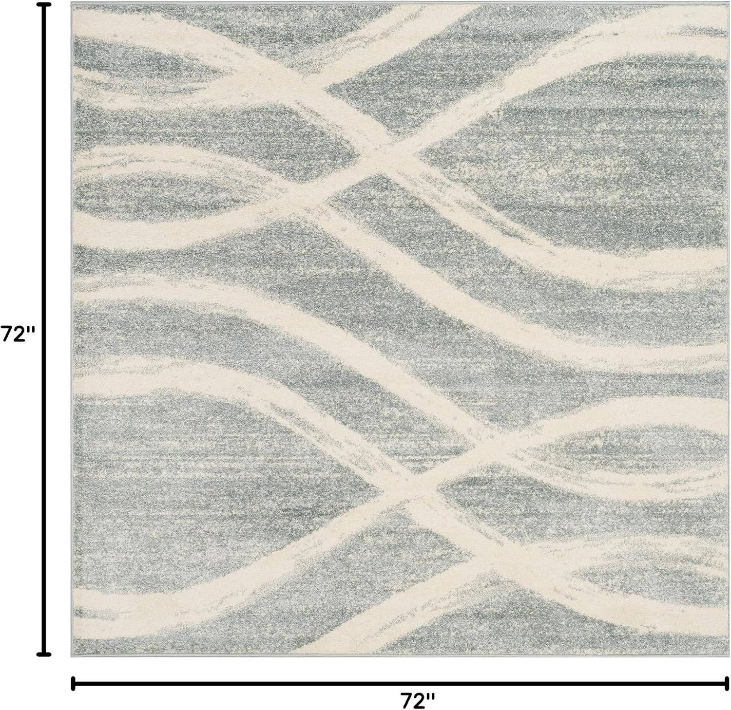 image:imageSAFAVIEH Area Rug 8x10 Adirondack Collection Large Sage amp Cream Modern Wave Design NonShedding amp Easy to Clean Ideal for Living Room Bedroom Dining Space ADR125XCreamSlate