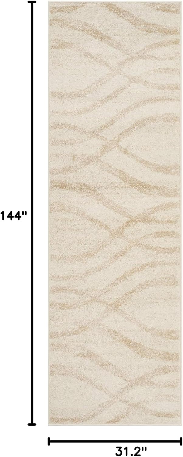 image:imageSAFAVIEH Area Rug 8x10 Adirondack Collection Large Sage amp Cream Modern Wave Design NonShedding amp Easy to Clean Ideal for Living Room Bedroom Dining Space ADR125XCreamChampagne