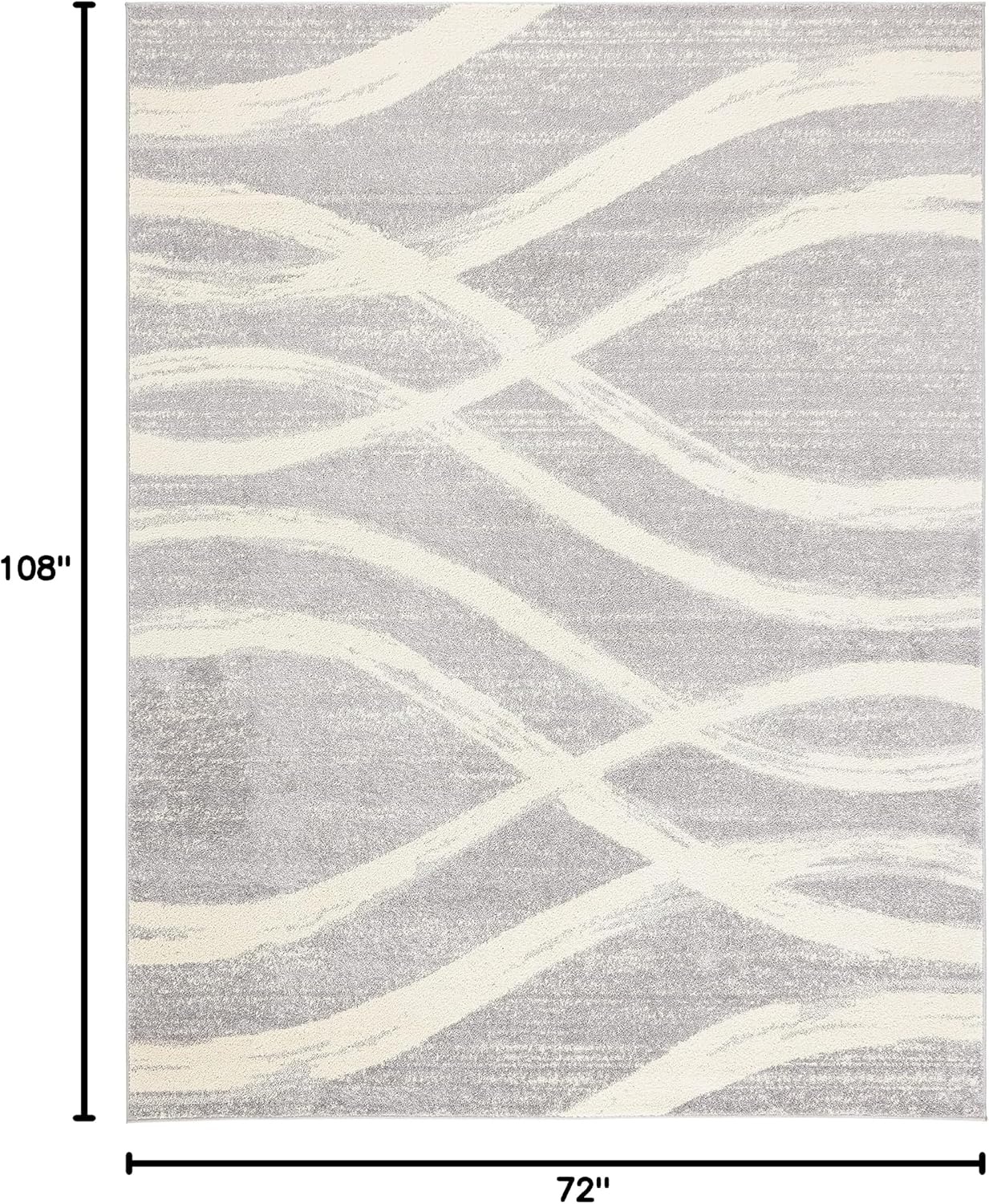 image:imageSAFAVIEH Area Rug 8x10 Adirondack Collection Large Sage amp Cream Modern Wave Design NonShedding amp Easy to Clean Ideal for Living Room Bedroom Dining Space ADR125XGreyCream